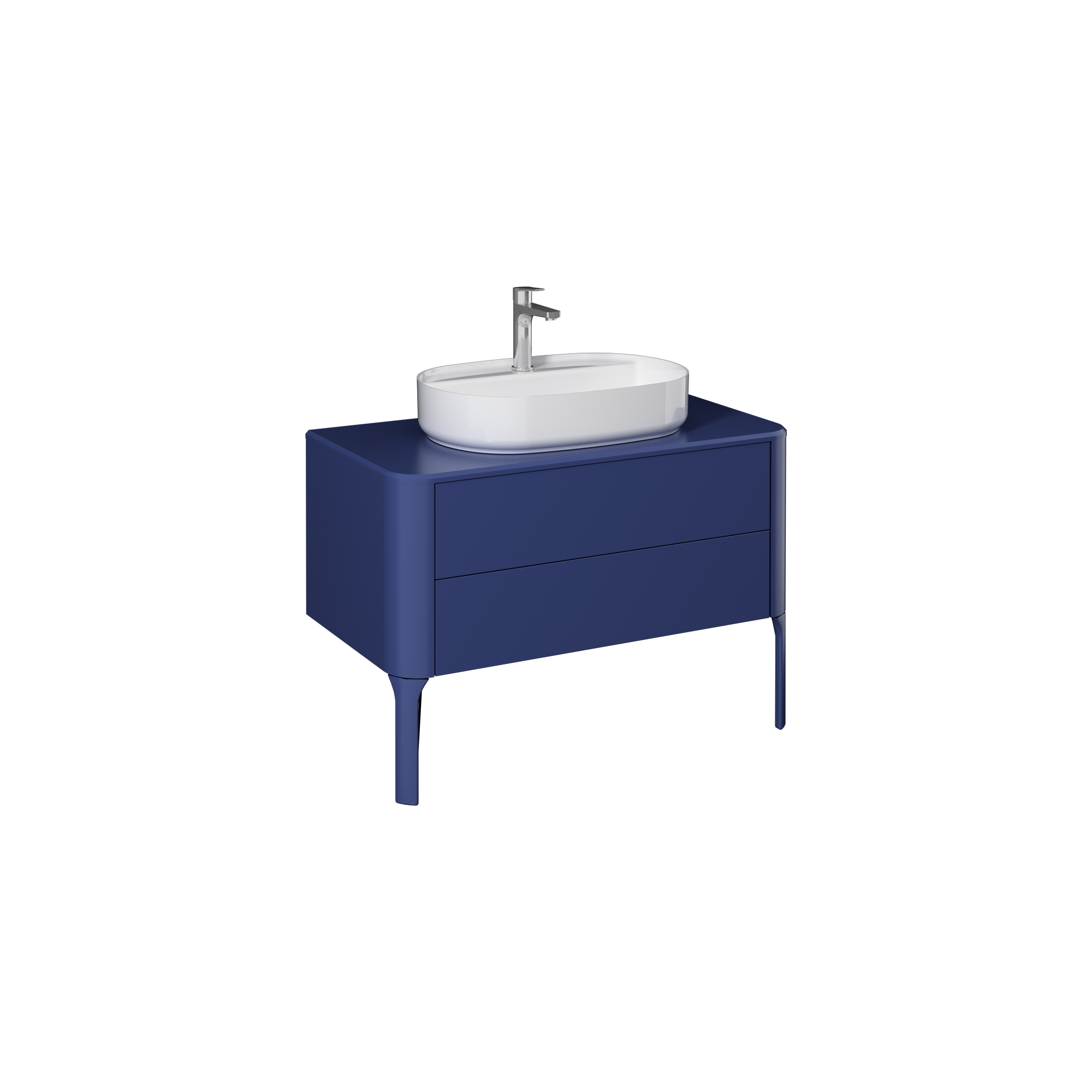 Sogno Washbasin Cabinet, Night Blue 39"