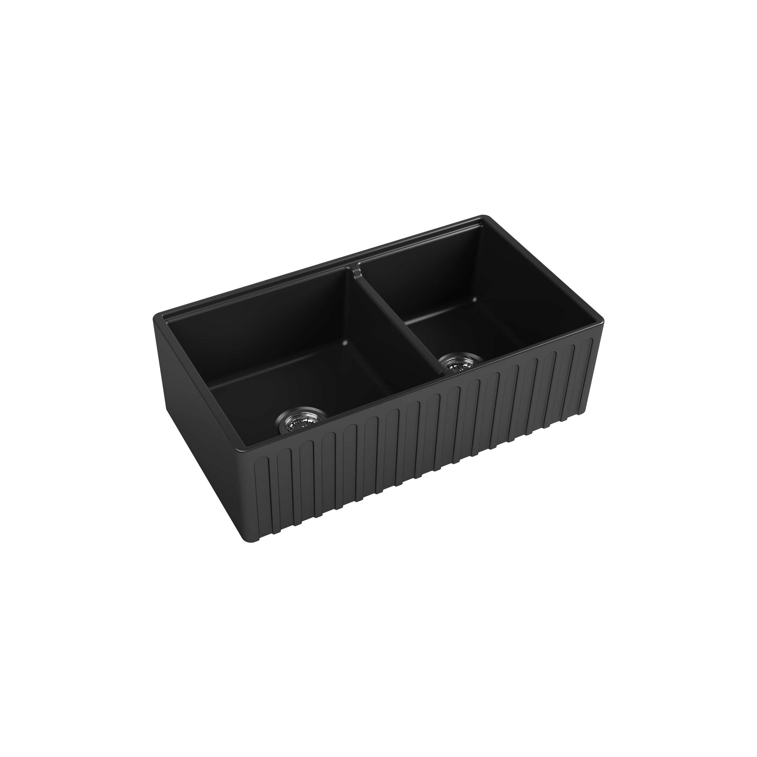 Ravenna 33" Double Bowl  Black