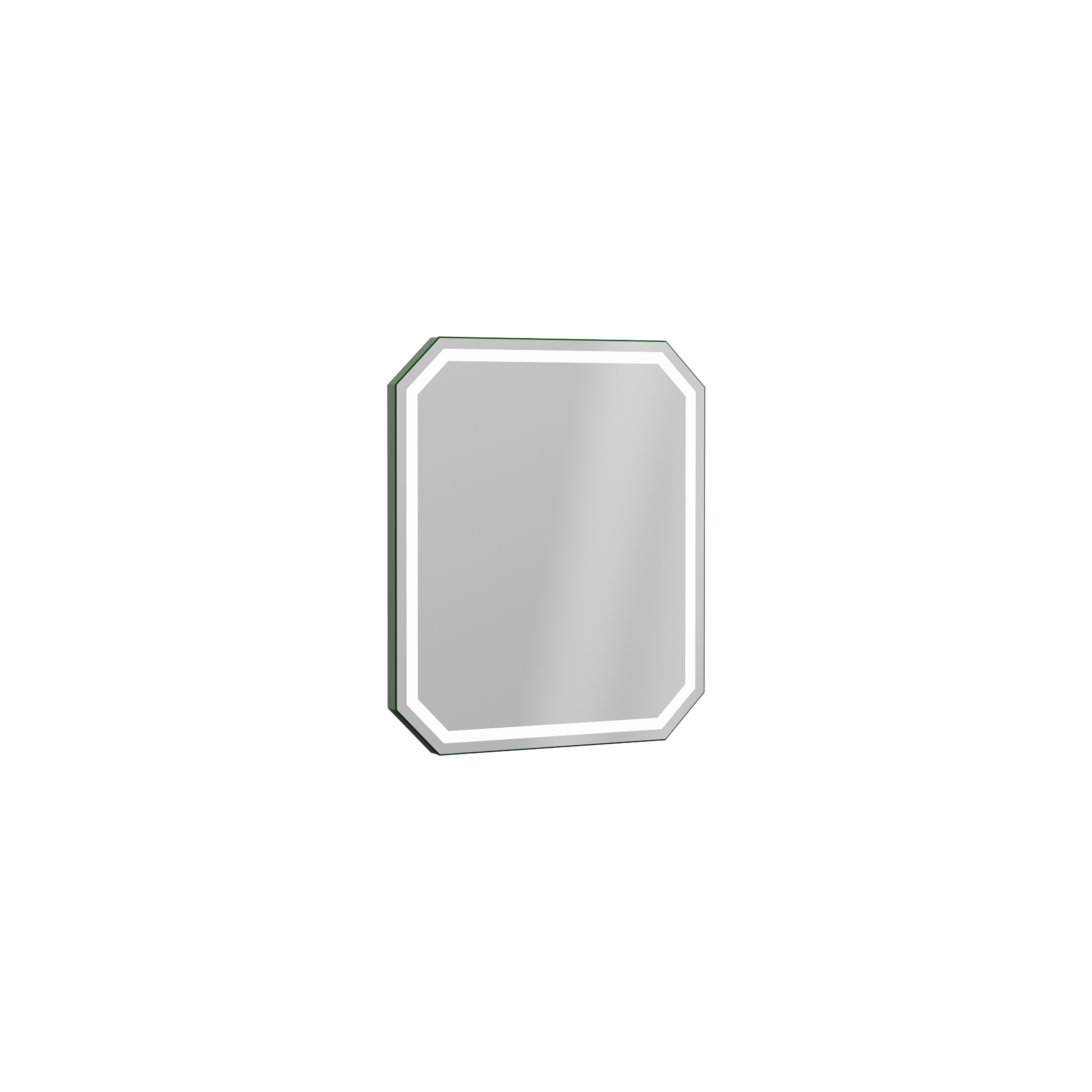 Agatha LED Mirror 21" Cement Grey