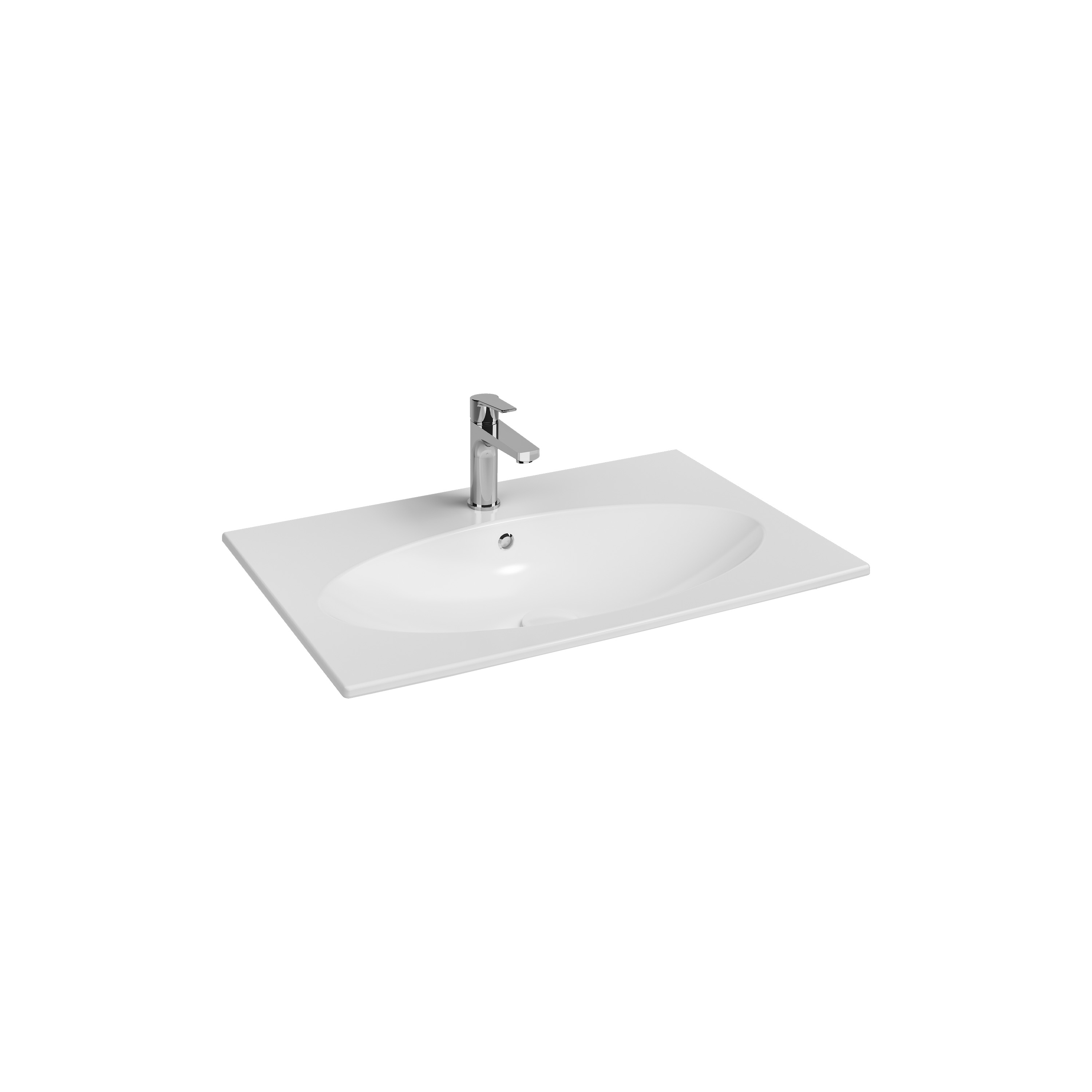 SistemaX Flat Washbasin, 80 cm