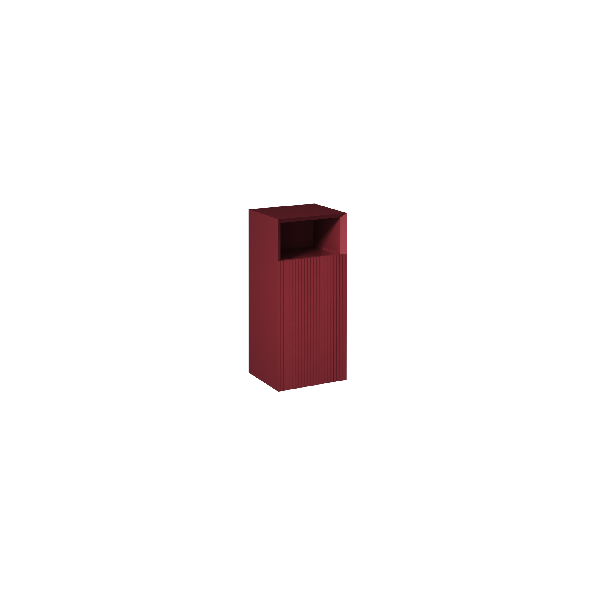 Infinity Washbasin Cabinet Dark Salmon, with Salmon Washbasin 51"