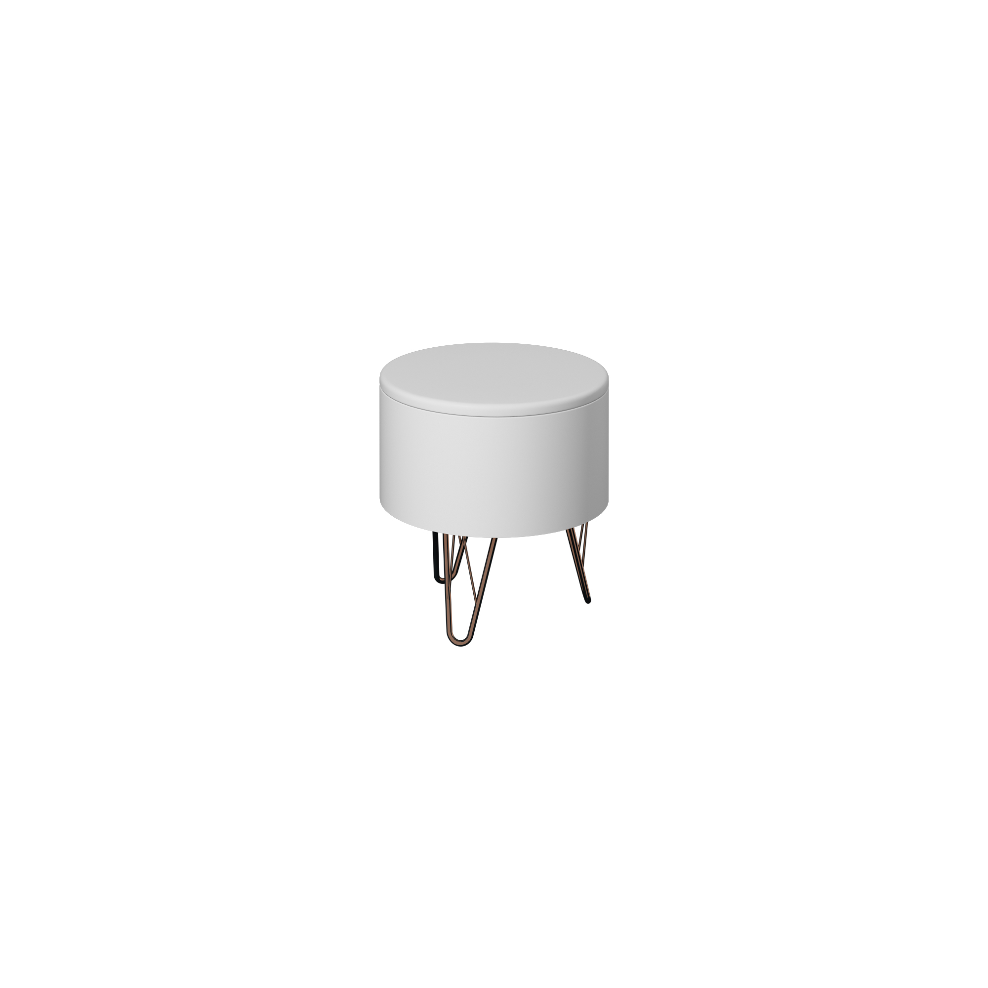Rosa Pouf White