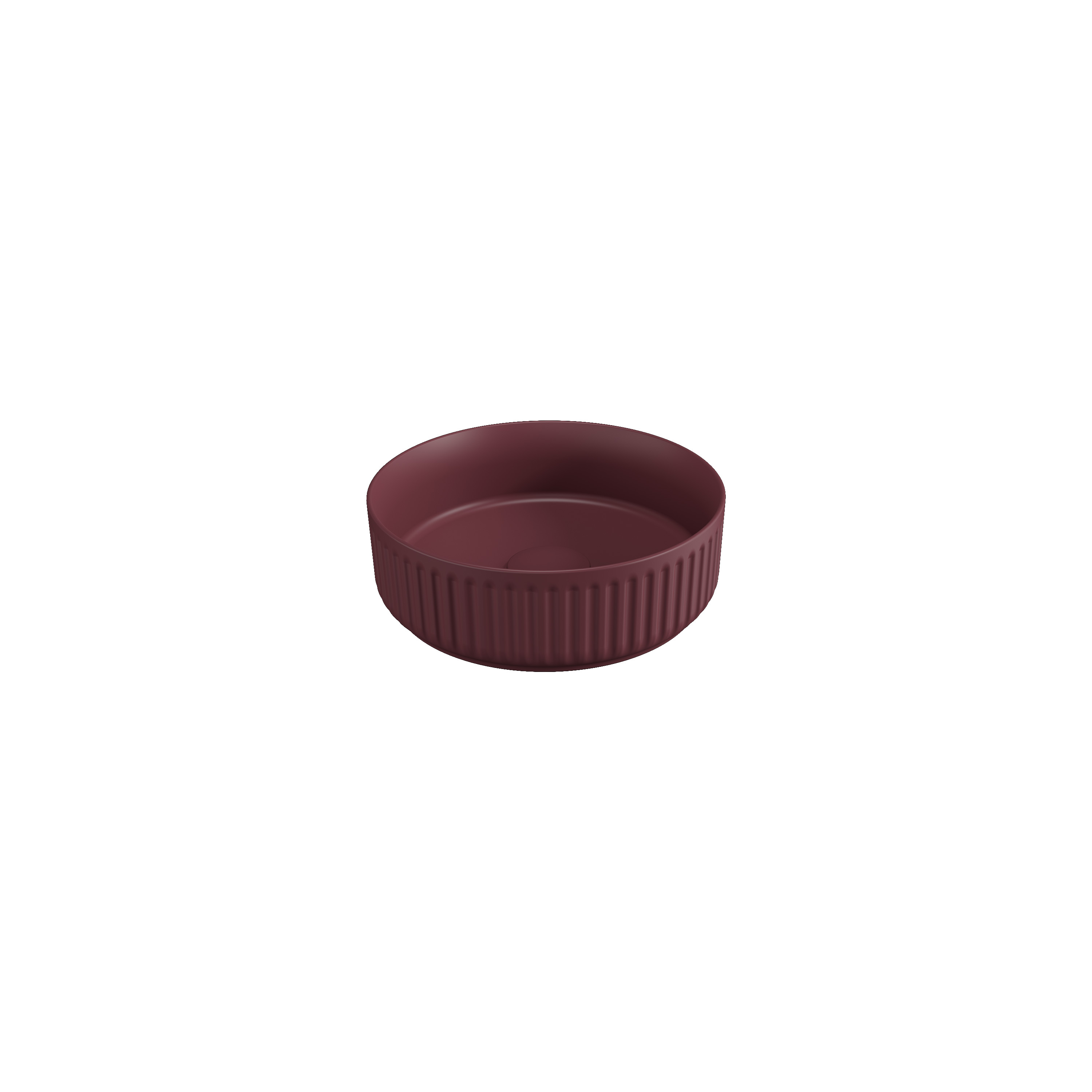 Ion Countertop Washbasin Maroon Red Ø 14''