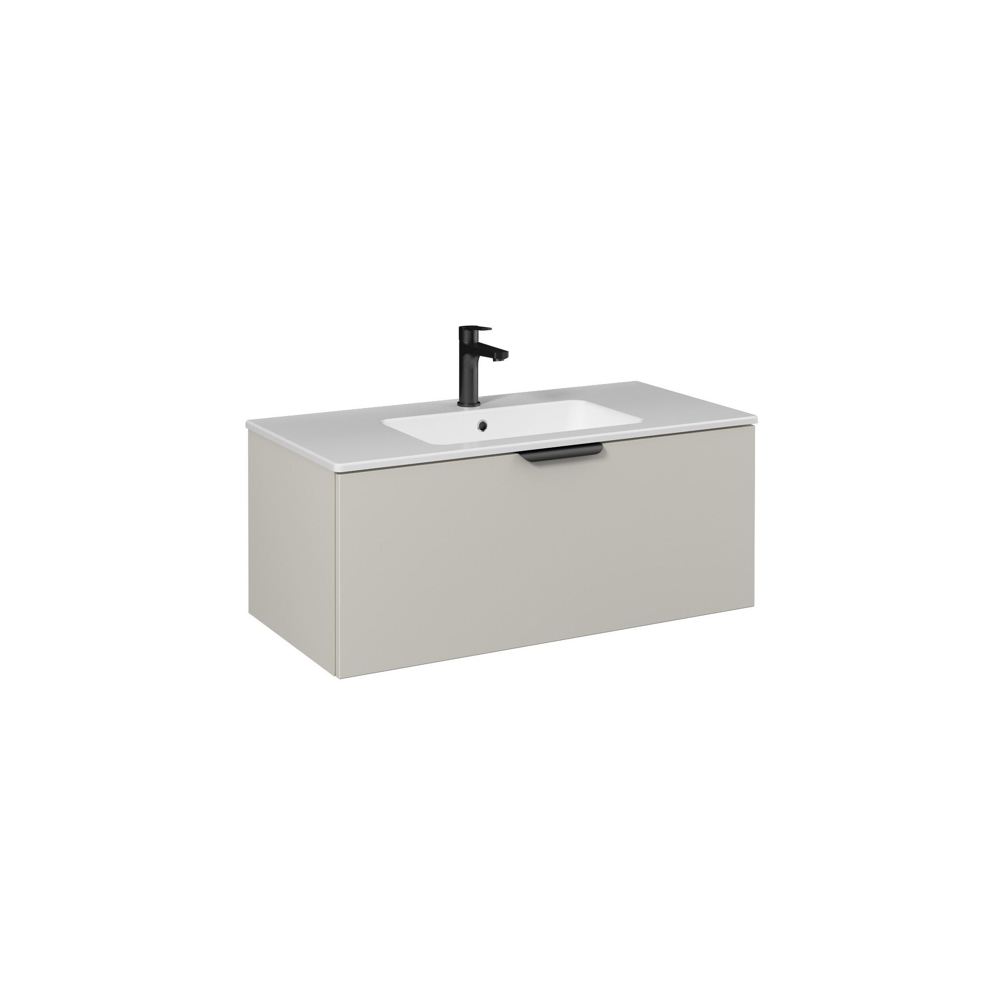 Liv Washbasin Cabinet, Light Beige 39"