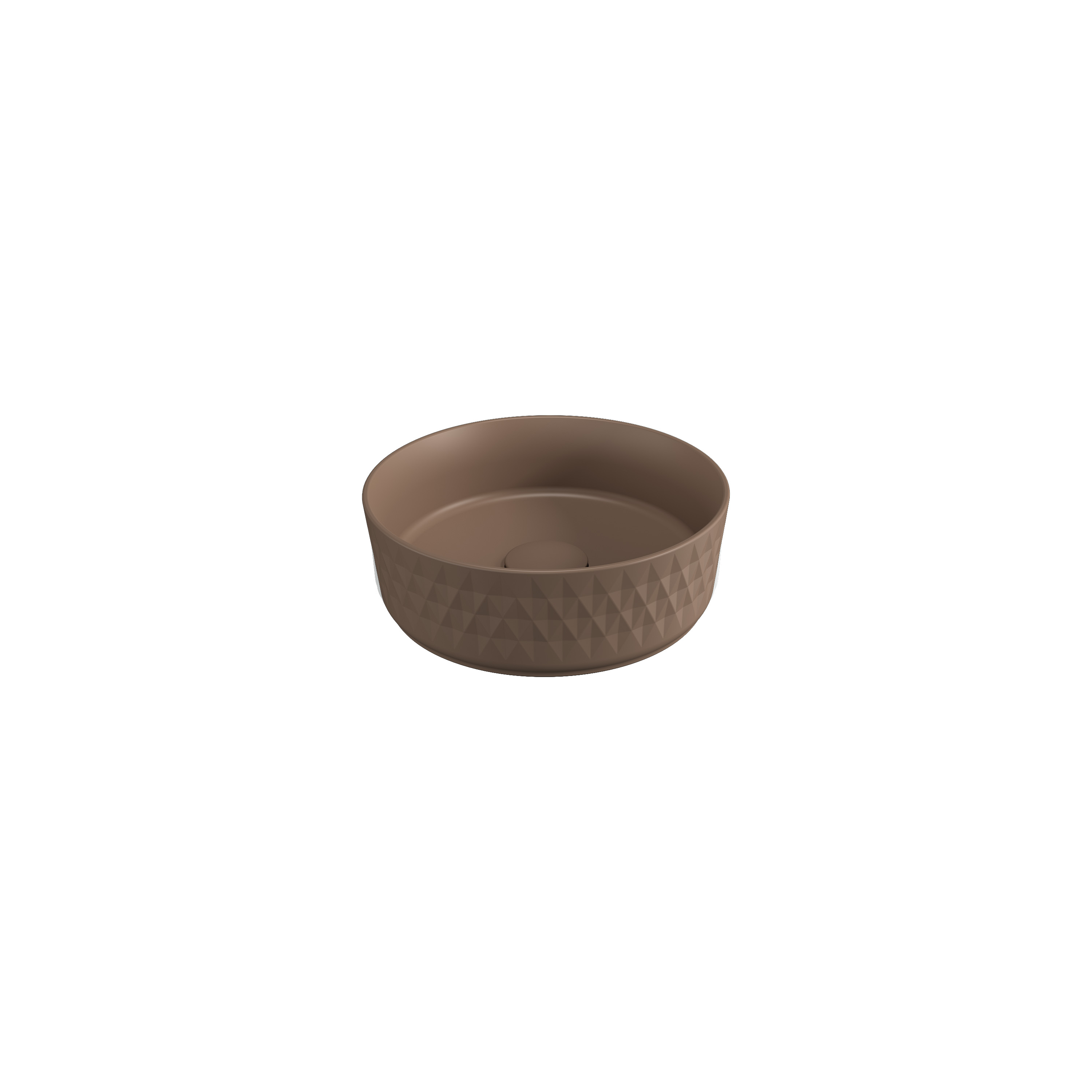 Rombo Countertop Washbasin Taupe 14"