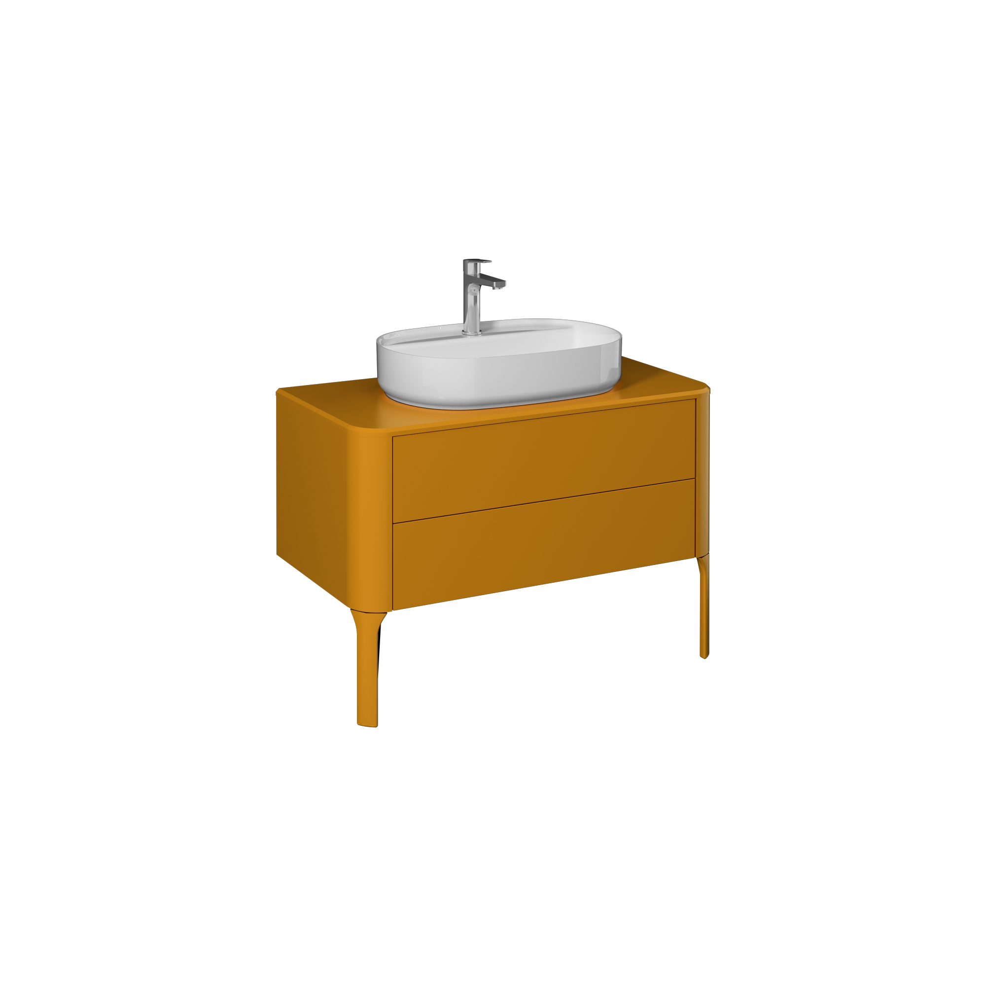 Sogno Washbasin Cabinet, Amber 39"