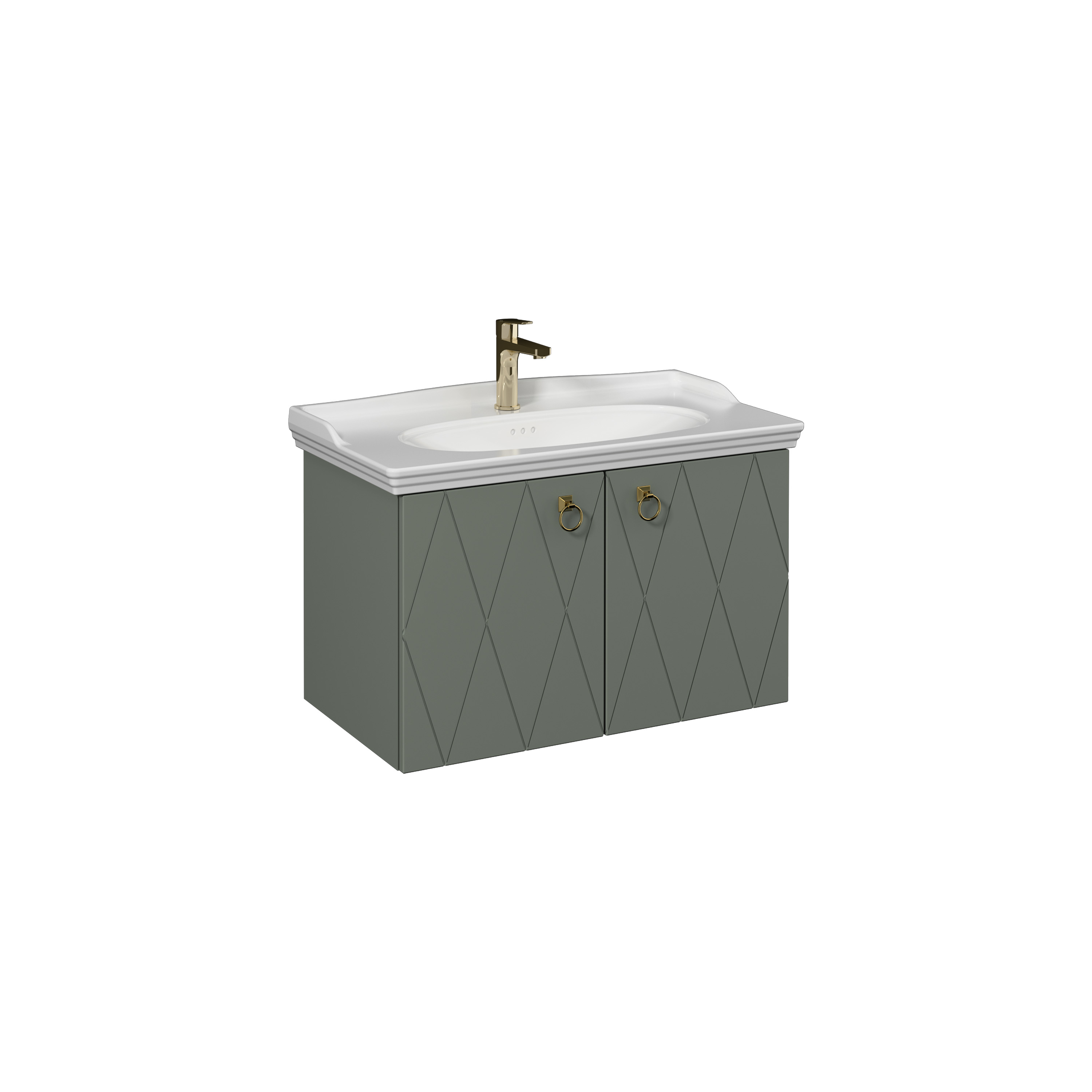 Agatha Washbasin Cabinet, Black 35"