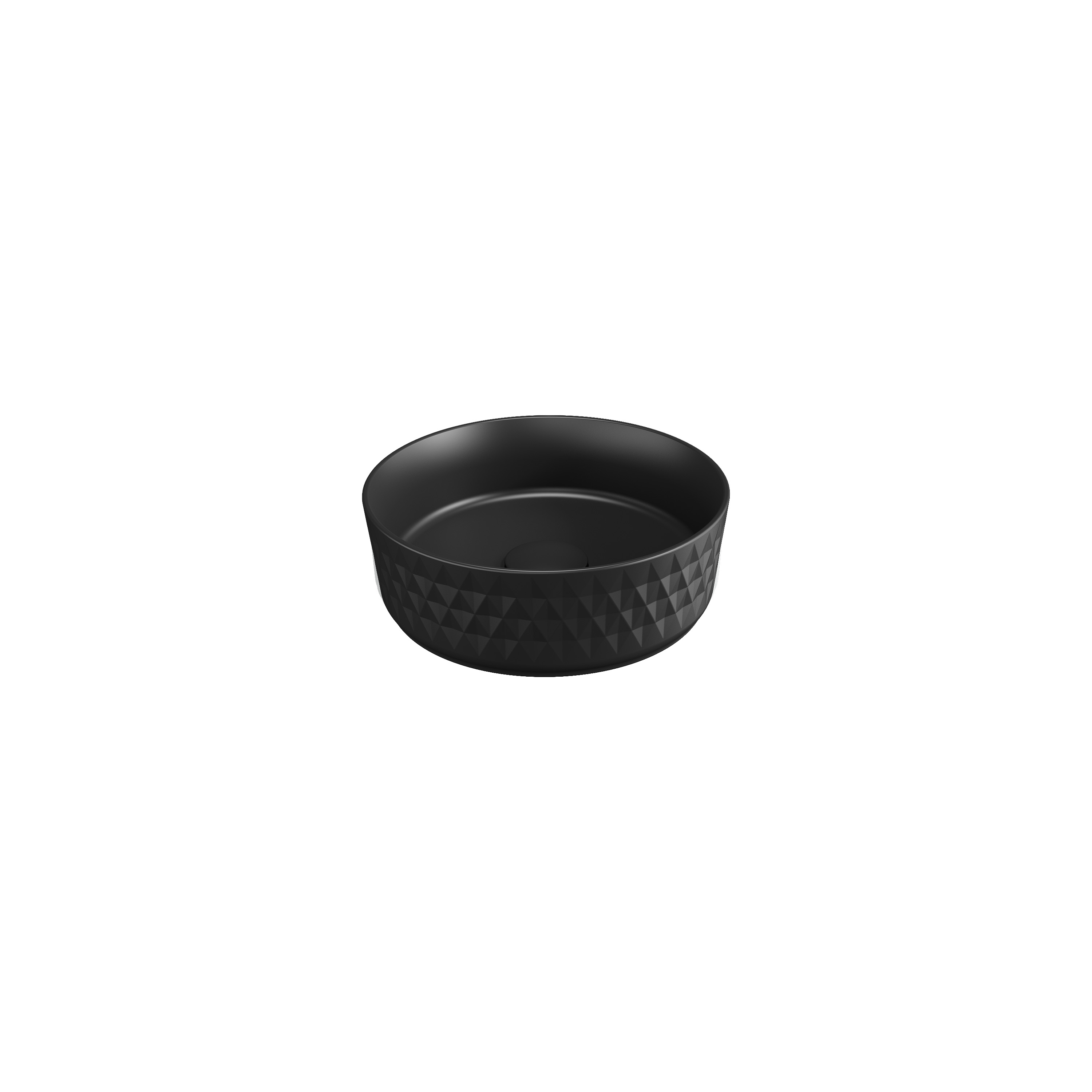 Rombo Countertop Washbasin Black 14"