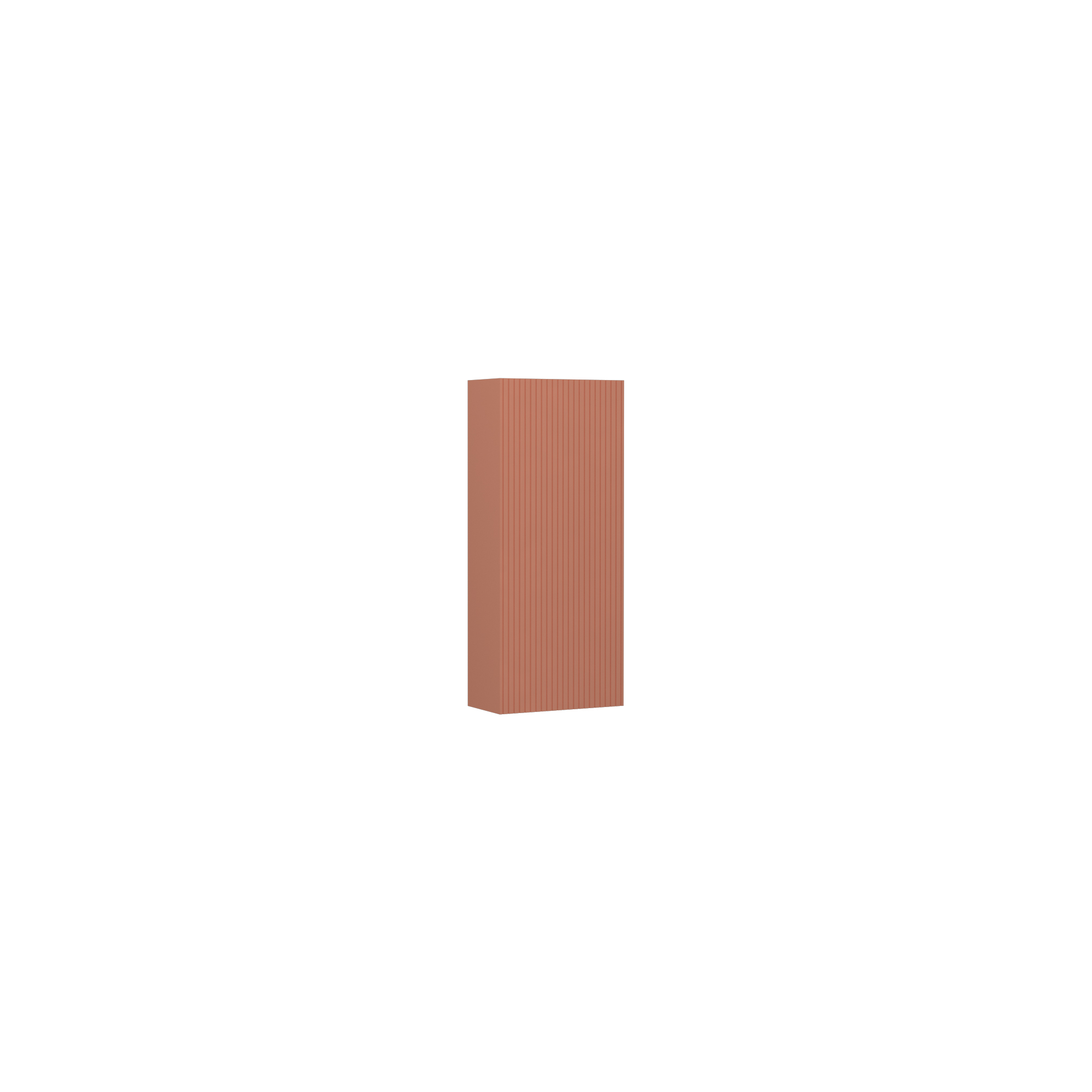 Infinity Washbasin Cabinet Dark Salmon, with Salmon Washbasin 51"