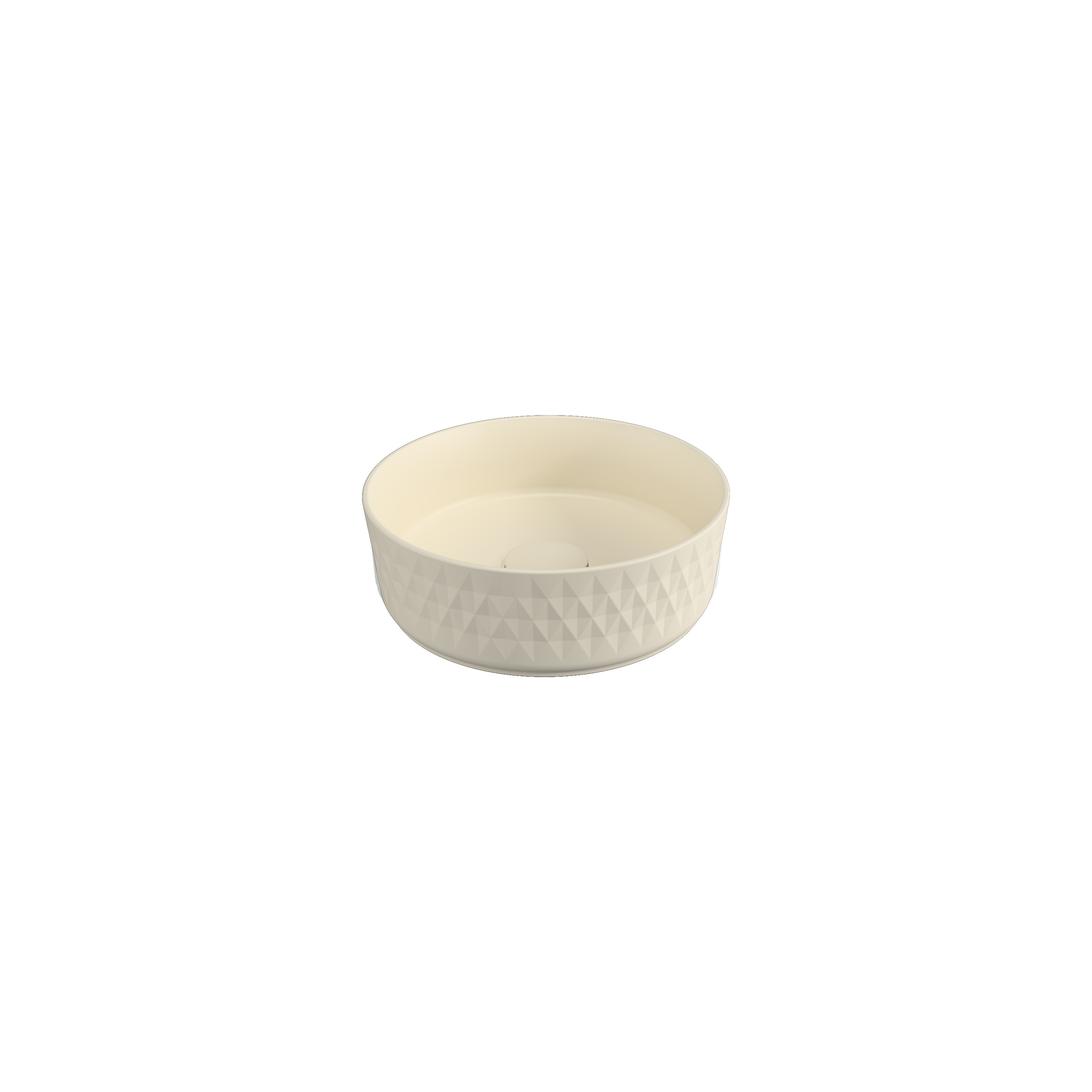 Rombo Countertop Washbasin Ivory 14"