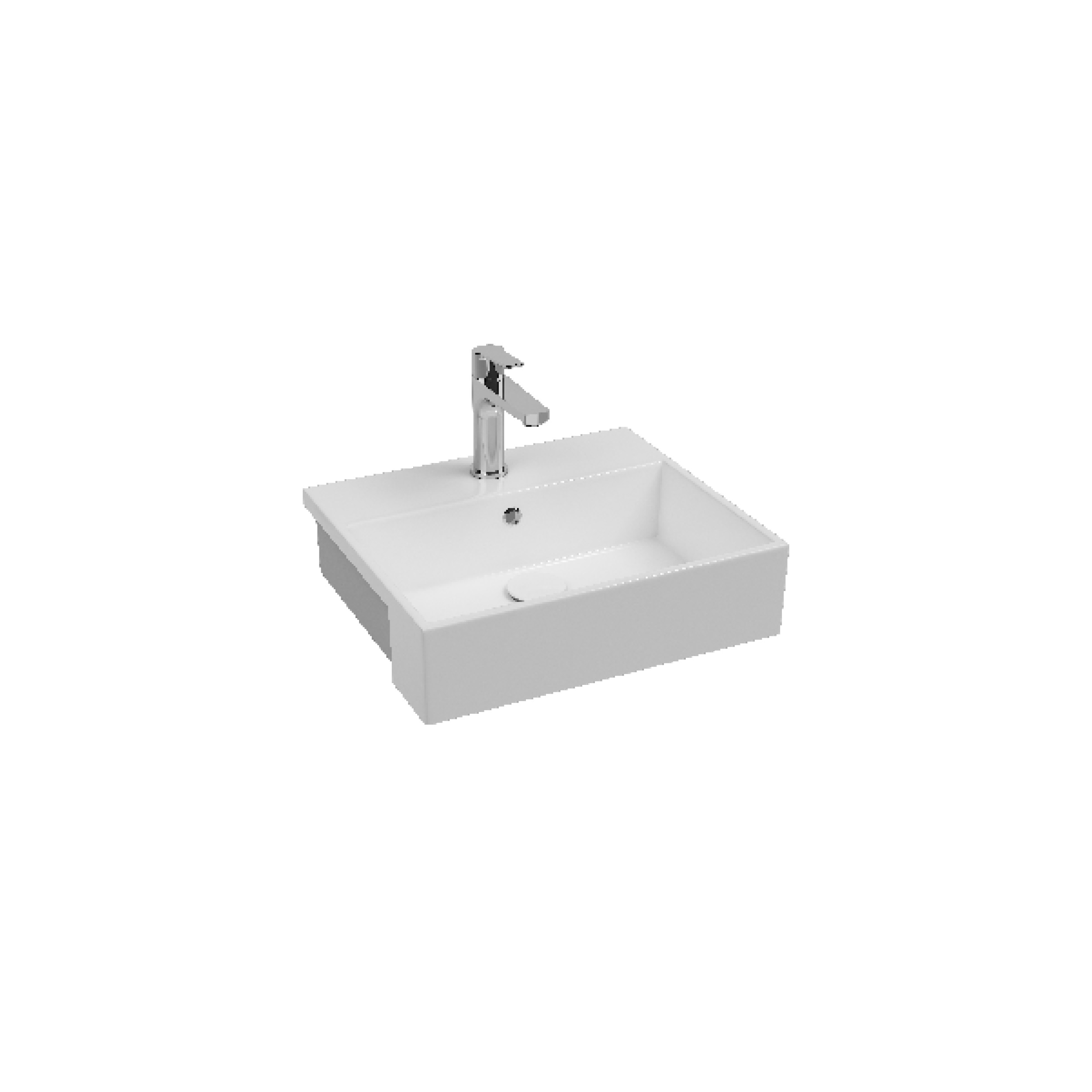 Purita Semi Recessed Washbasin 20’’
