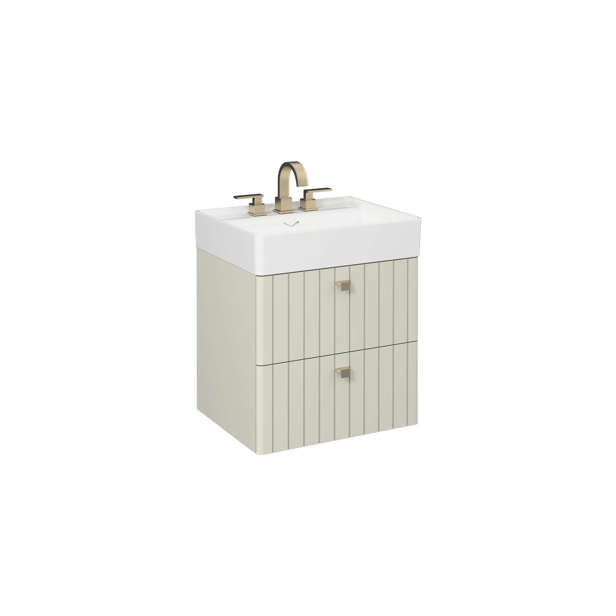 Vea 12" Wall Shelf, Stone Grey