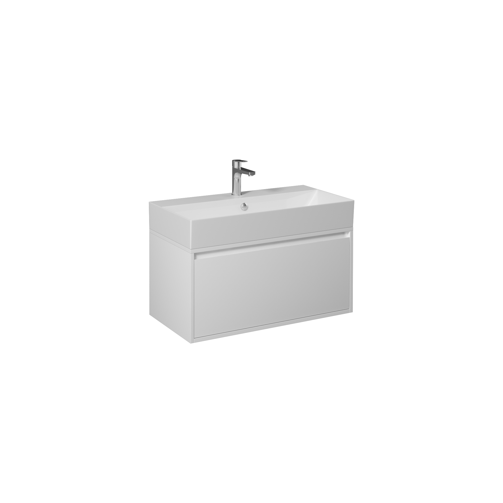 Pro Washbasin Cabinet, White 35"