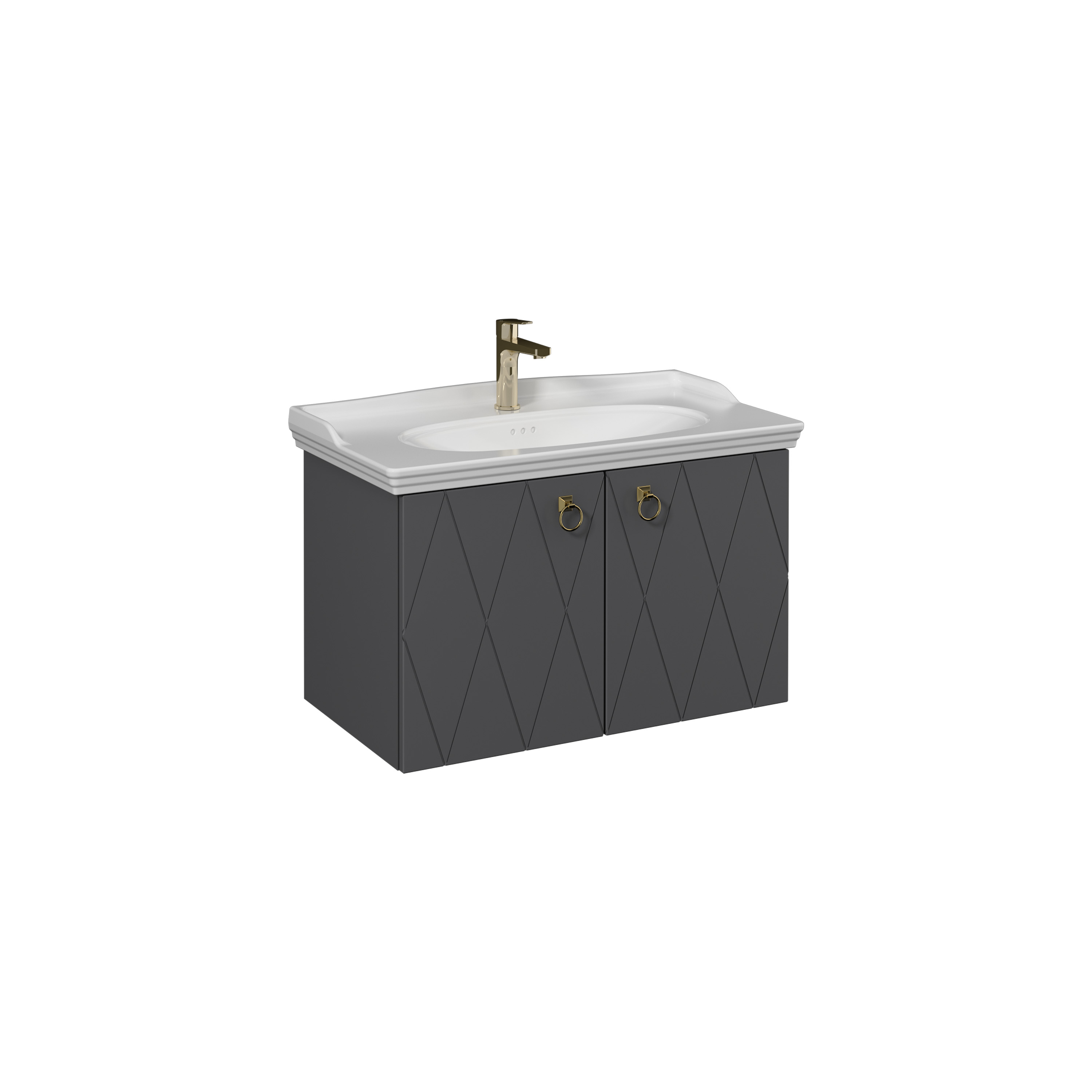 Agatha Washbasin Cabinet, Black 35"