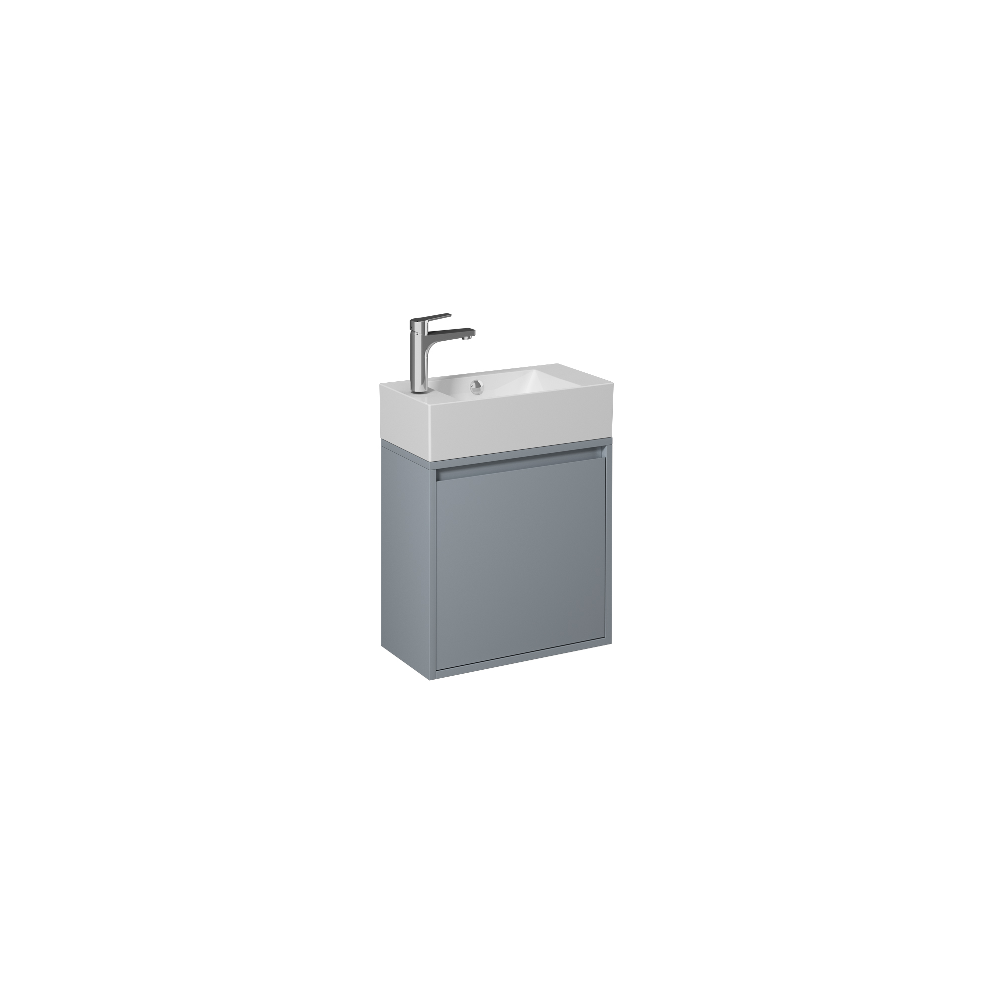 Pro Washbasin Cabinet, Açık Gri Right 20"
