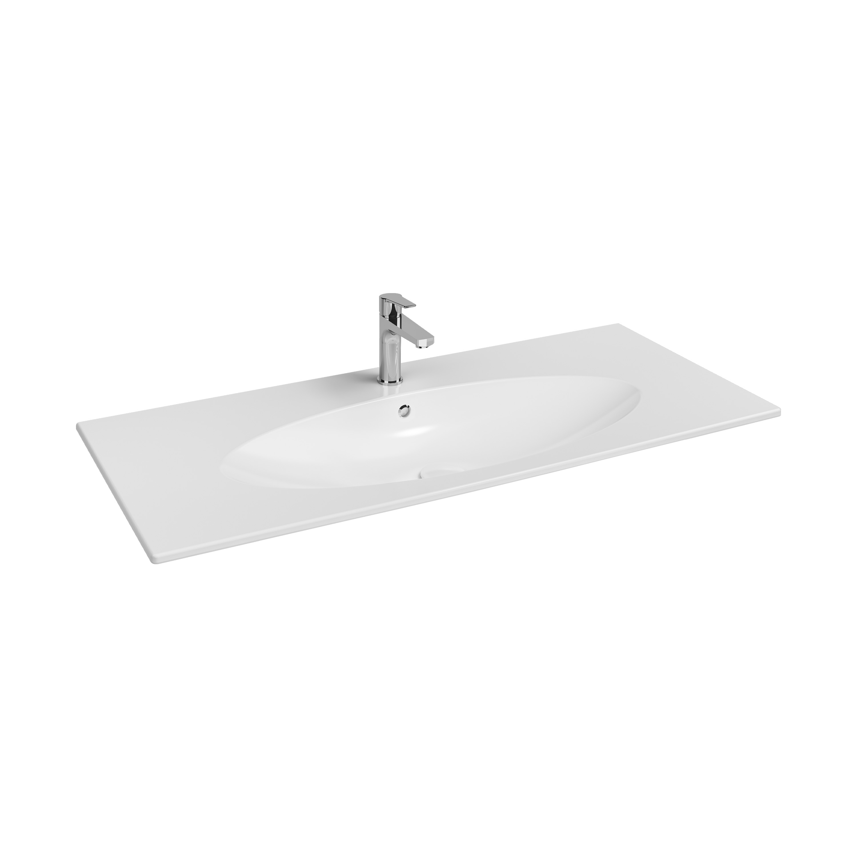 SistemaX Flat Washbasin, 121 cm