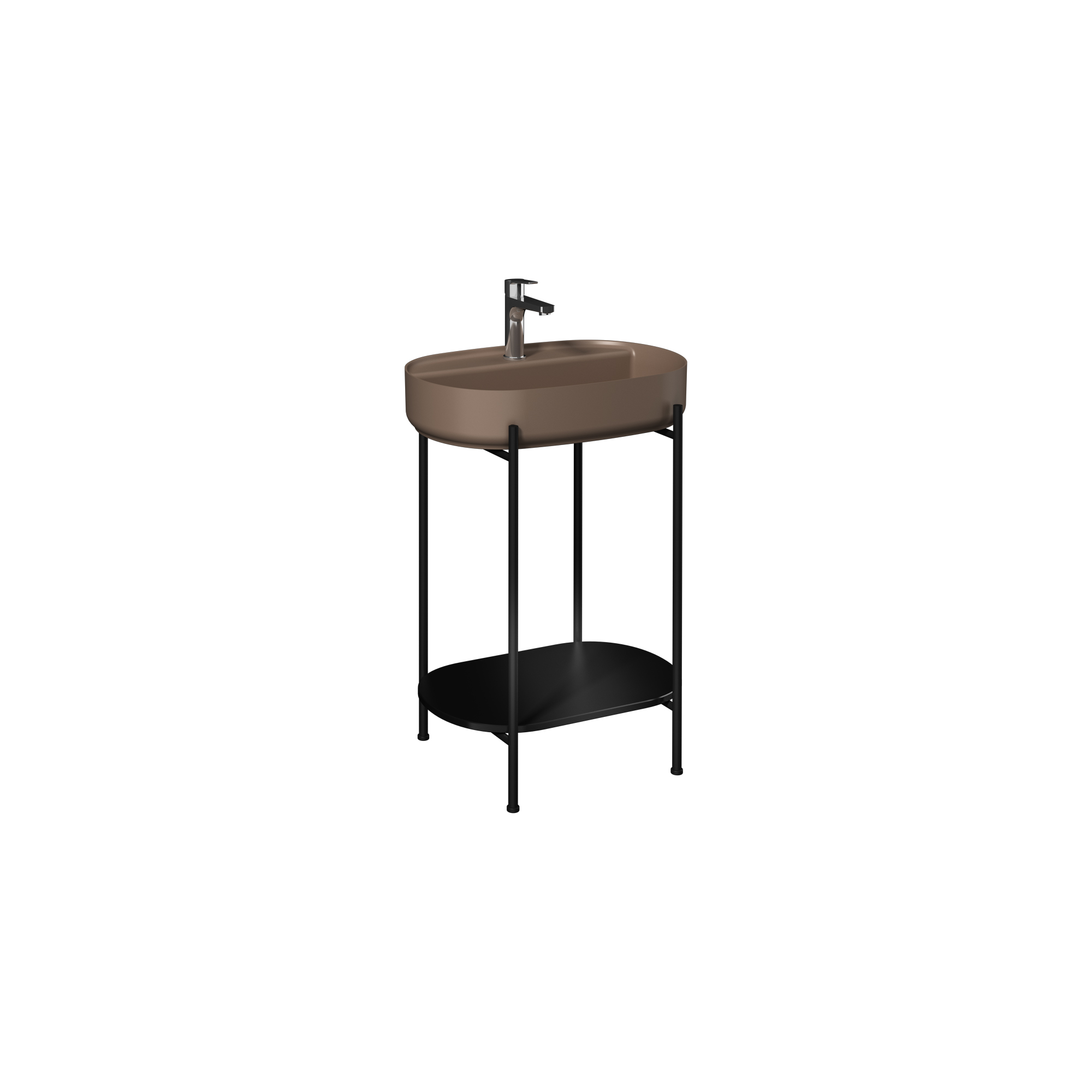 Puno Washbasin Unit Black, Mink washbasin 24"