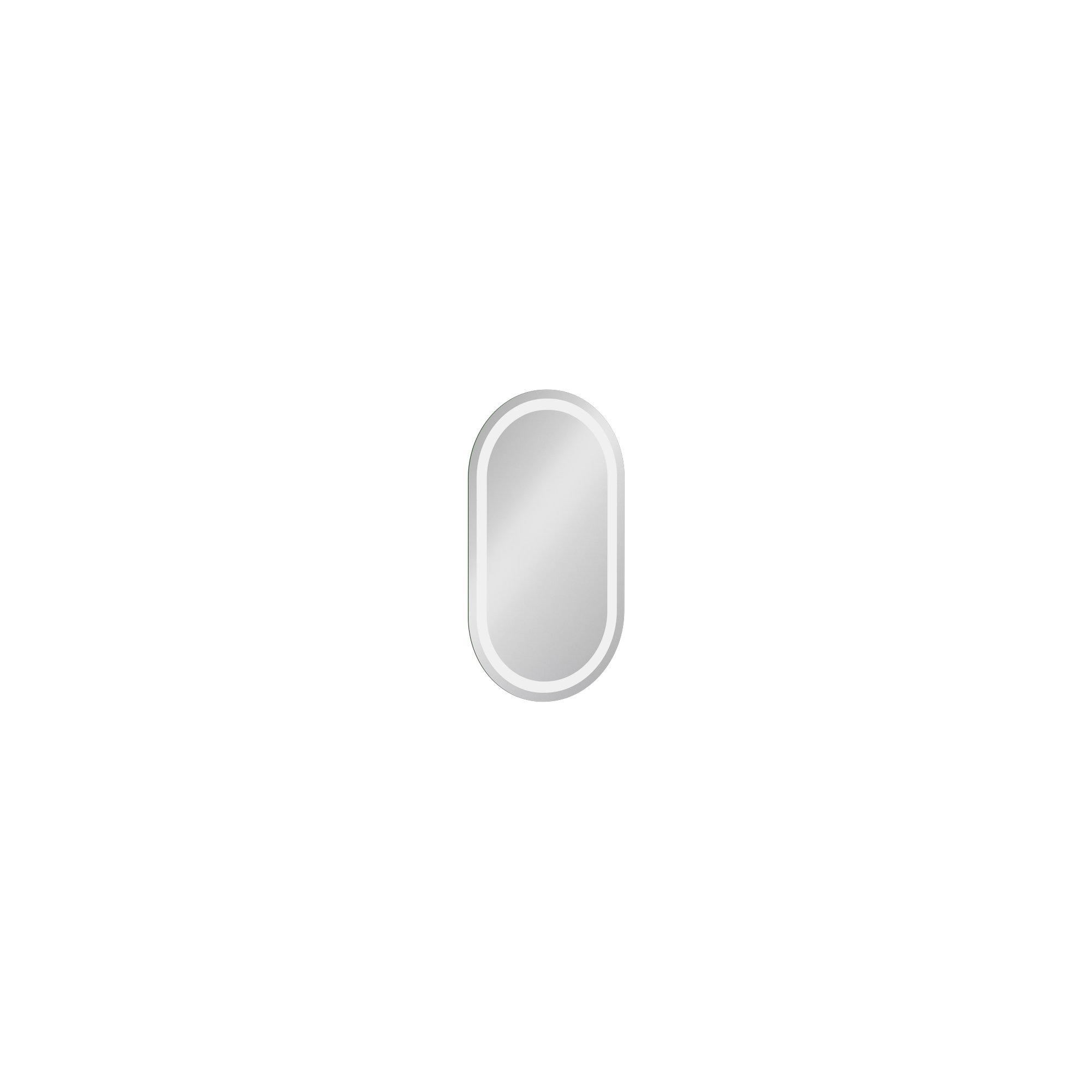 Puno Mirror with LED, White 16"