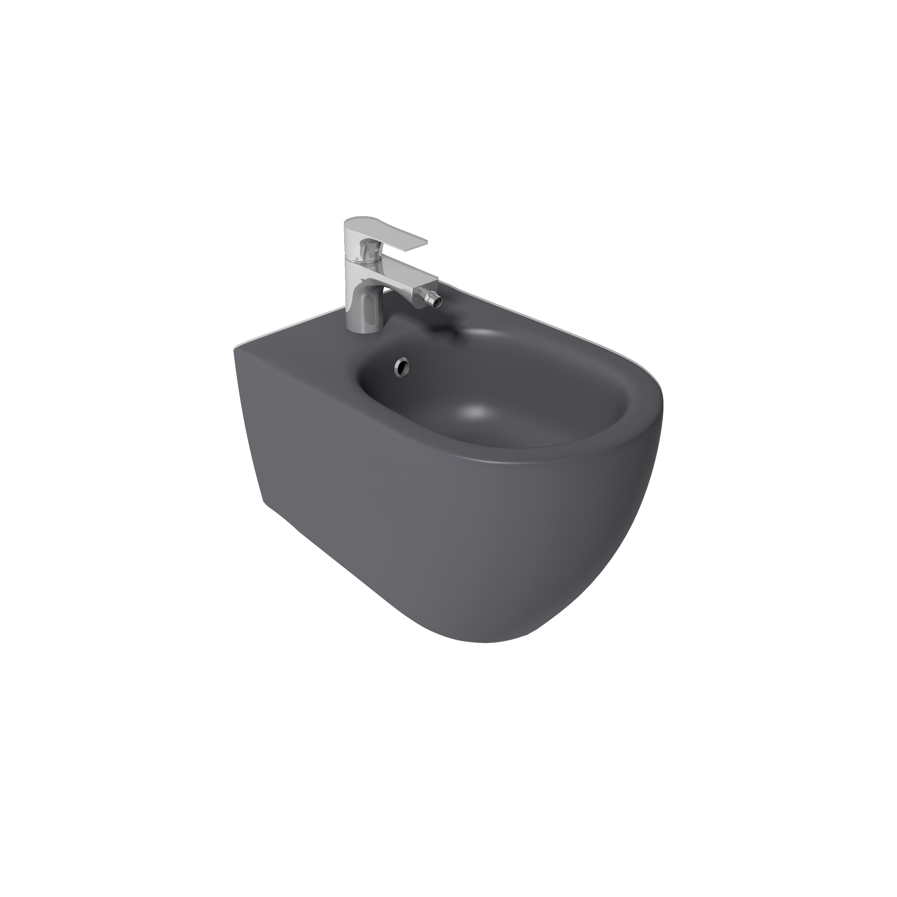Infinity Wall Hung Bidet, Anthracite