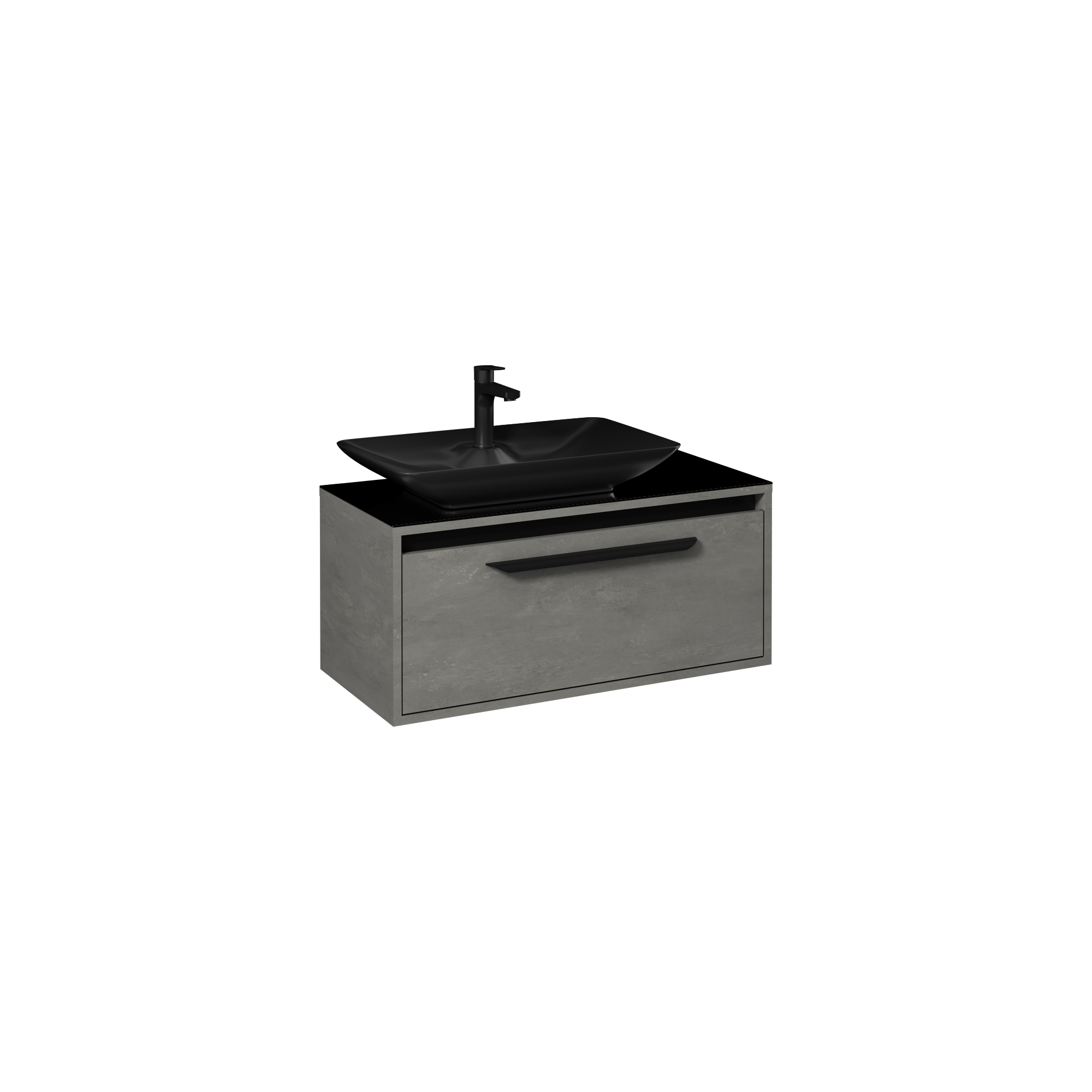 Bella Washbasin Cabinet, Retro Bronze 90 cm
