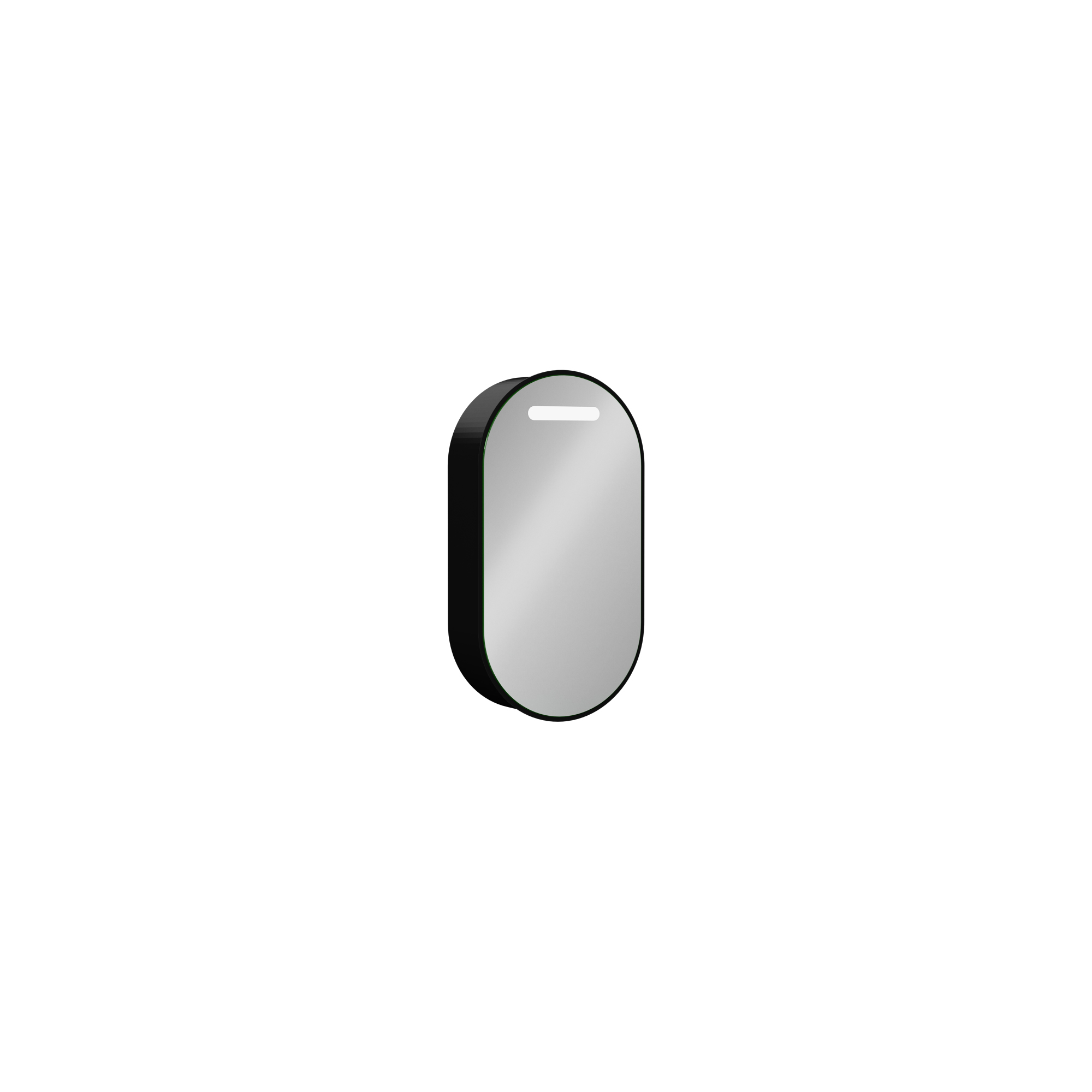 Puno Mirror Cabinet, Black Right 17"