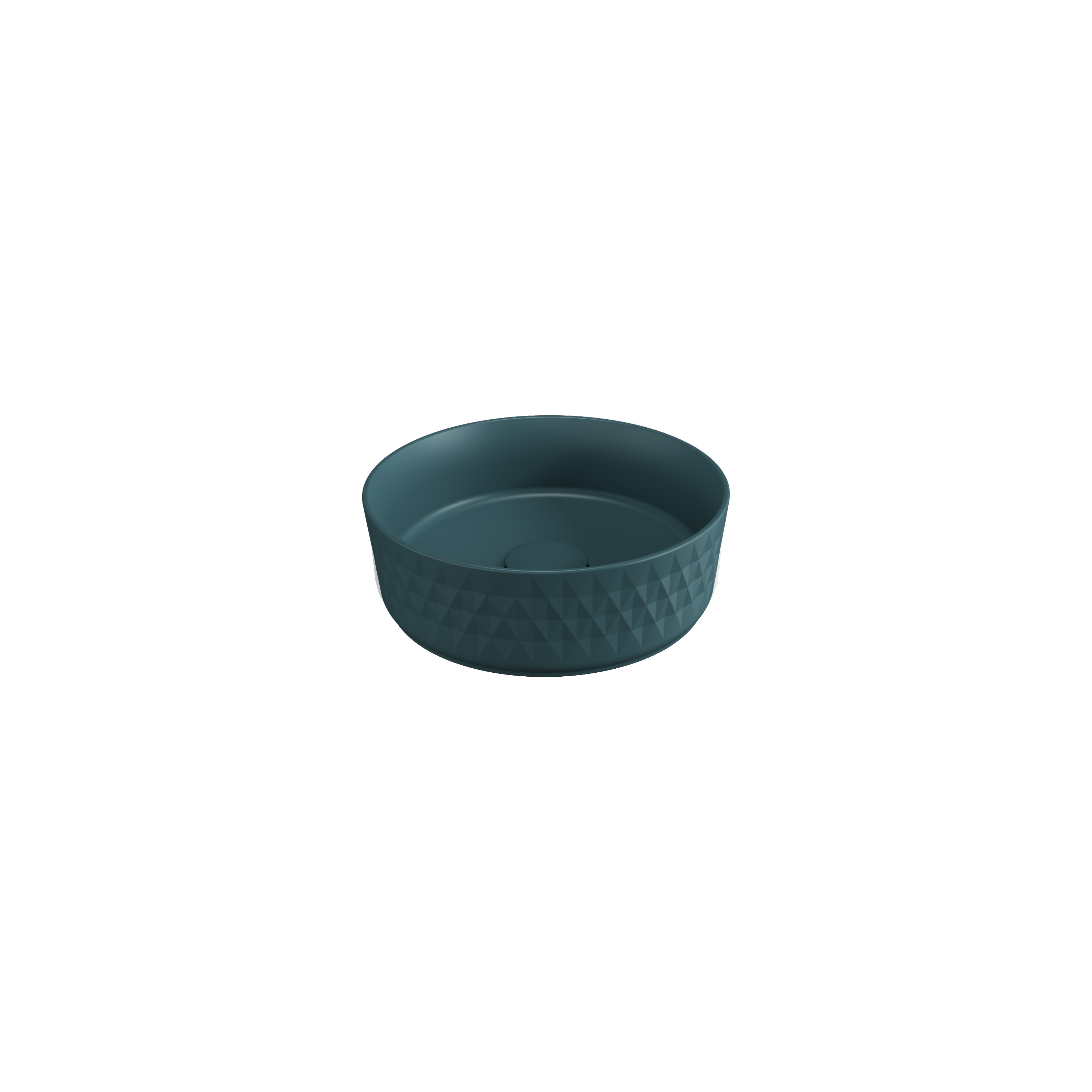 Rombo Countertop Washbasin Petrol Green 14"