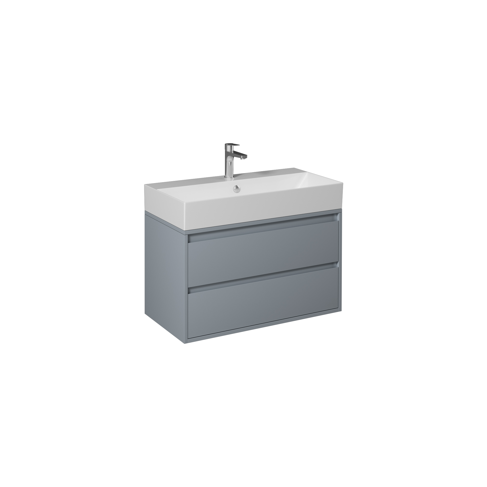 Pro Washbasin Cabinet, Light Grey 35"