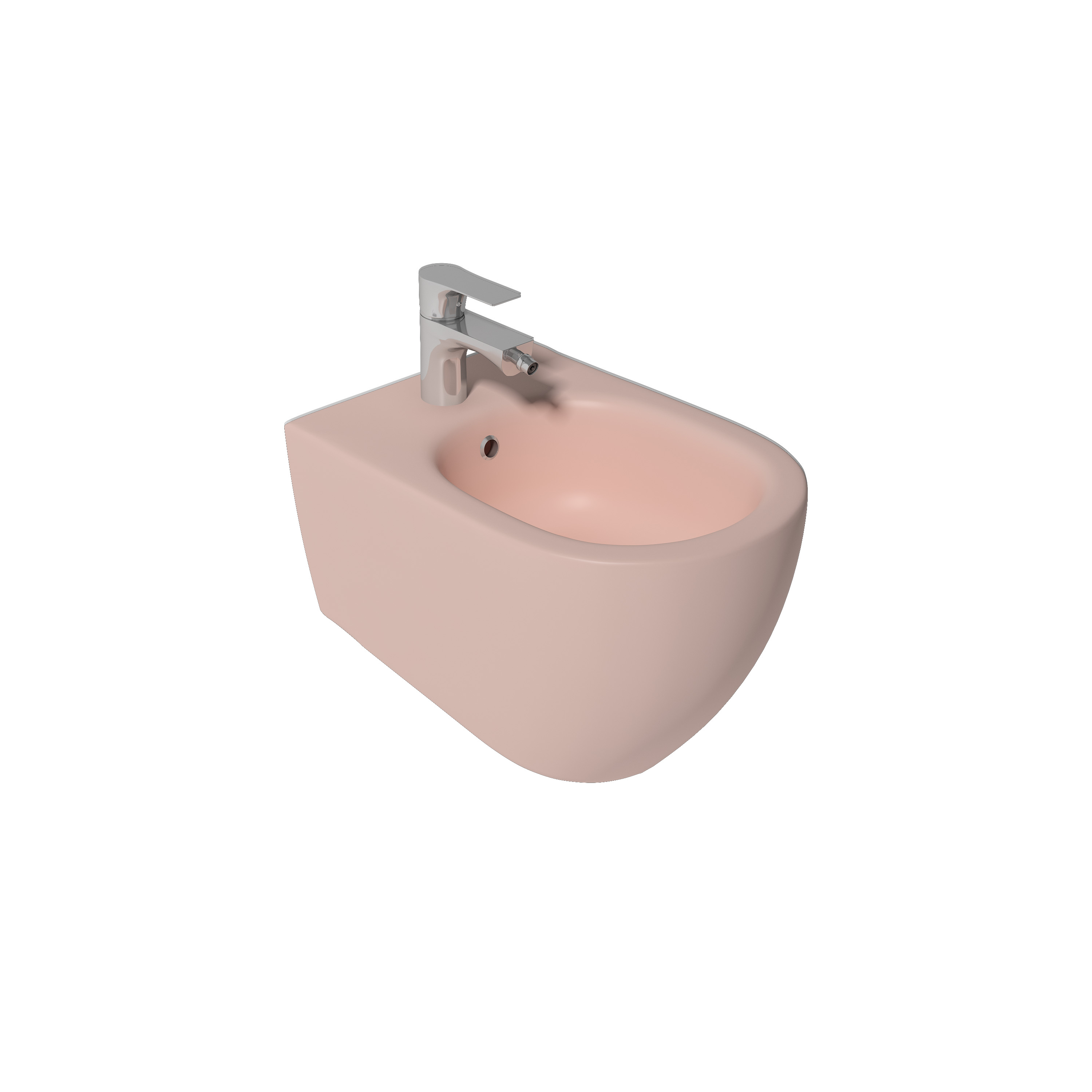 Infinity Wall Hung Bidet, Salmon