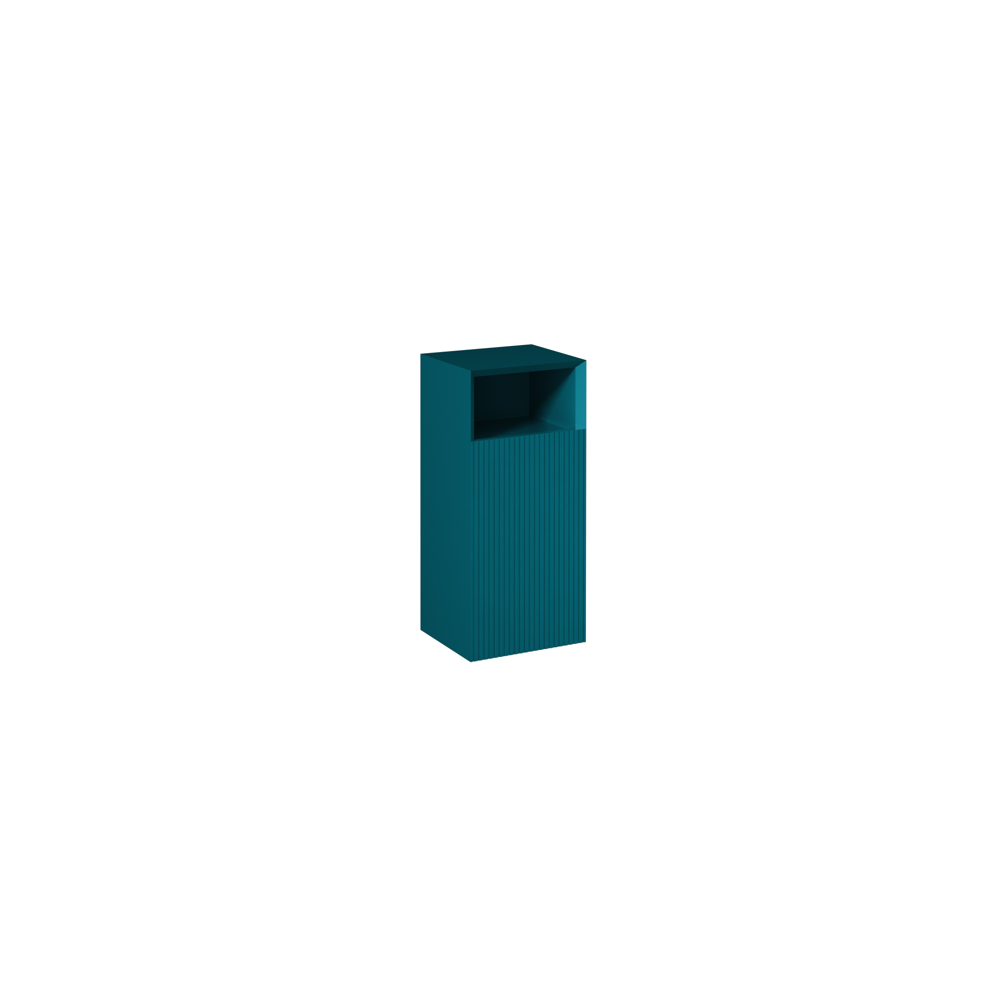 Infinity Washbasin Cabinet Dark Salmon, with Salmon Washbasin 51"