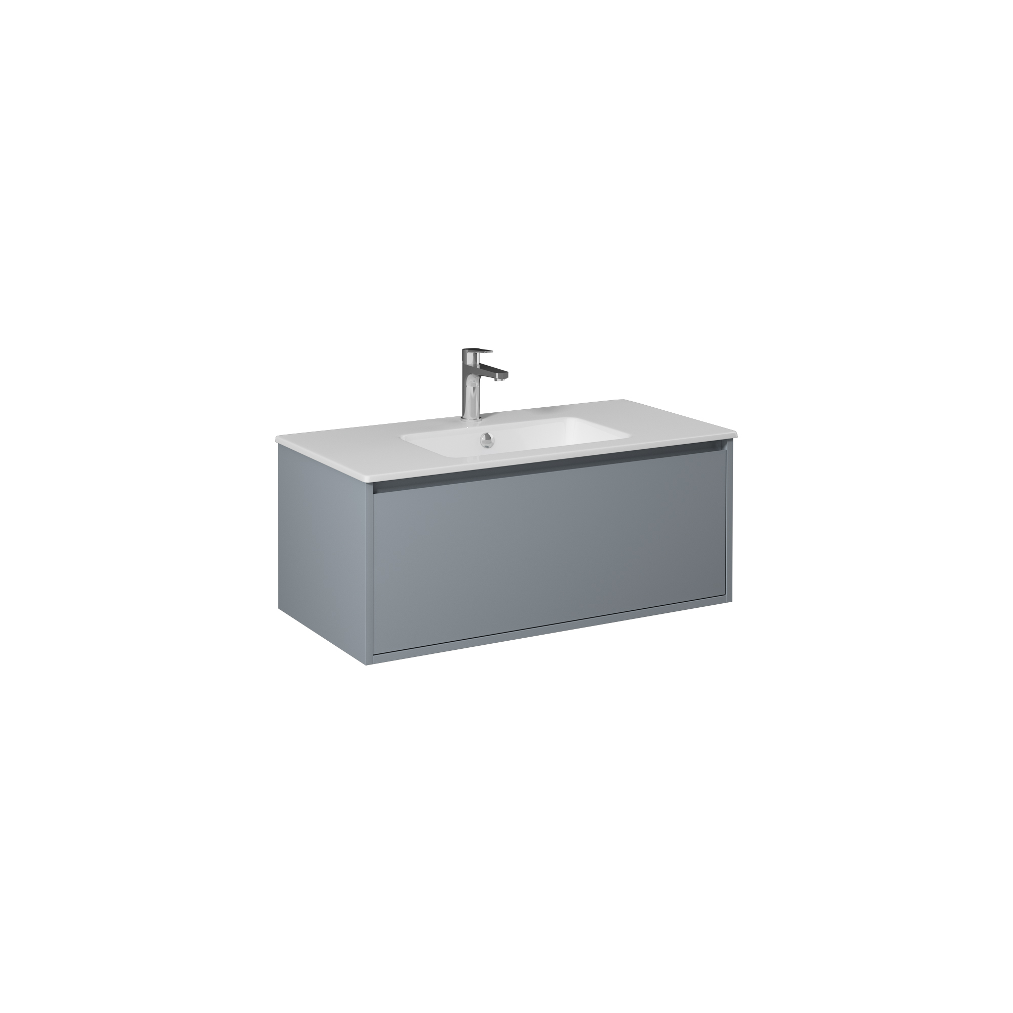 Pro Washbasin Cabinet, Light Grey 39"