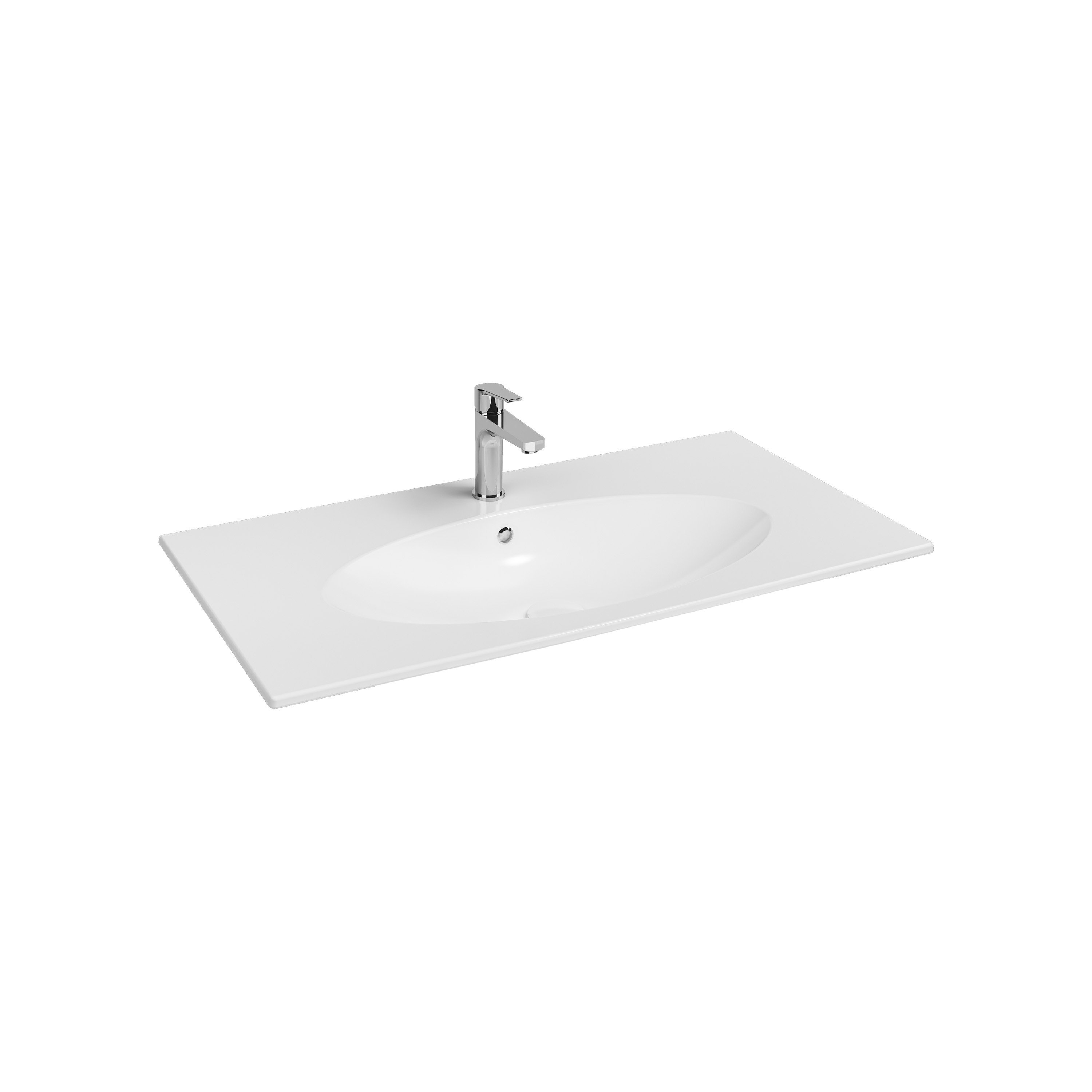 SistemaX Flat Washbasin, 101 cm