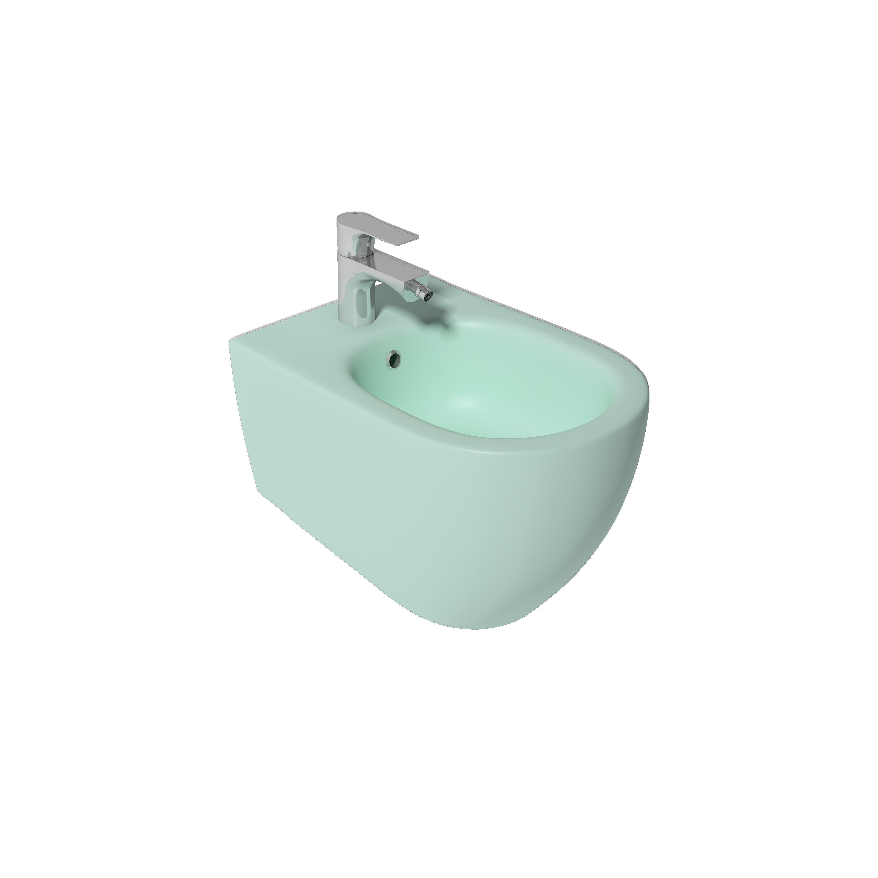 Infinity Wall Hung Bidet, Mint
