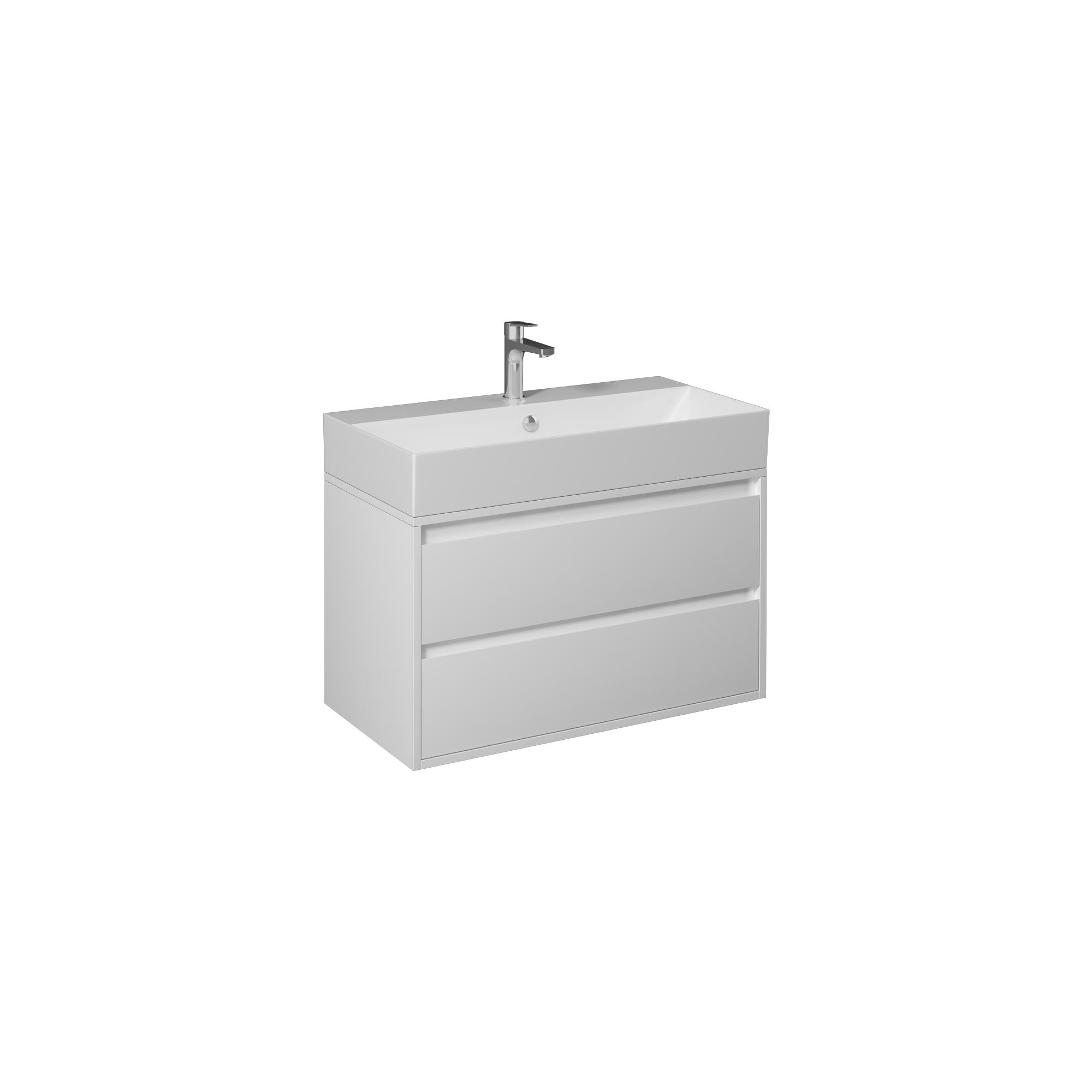 Pro Washbasin Cabinet, White 35"