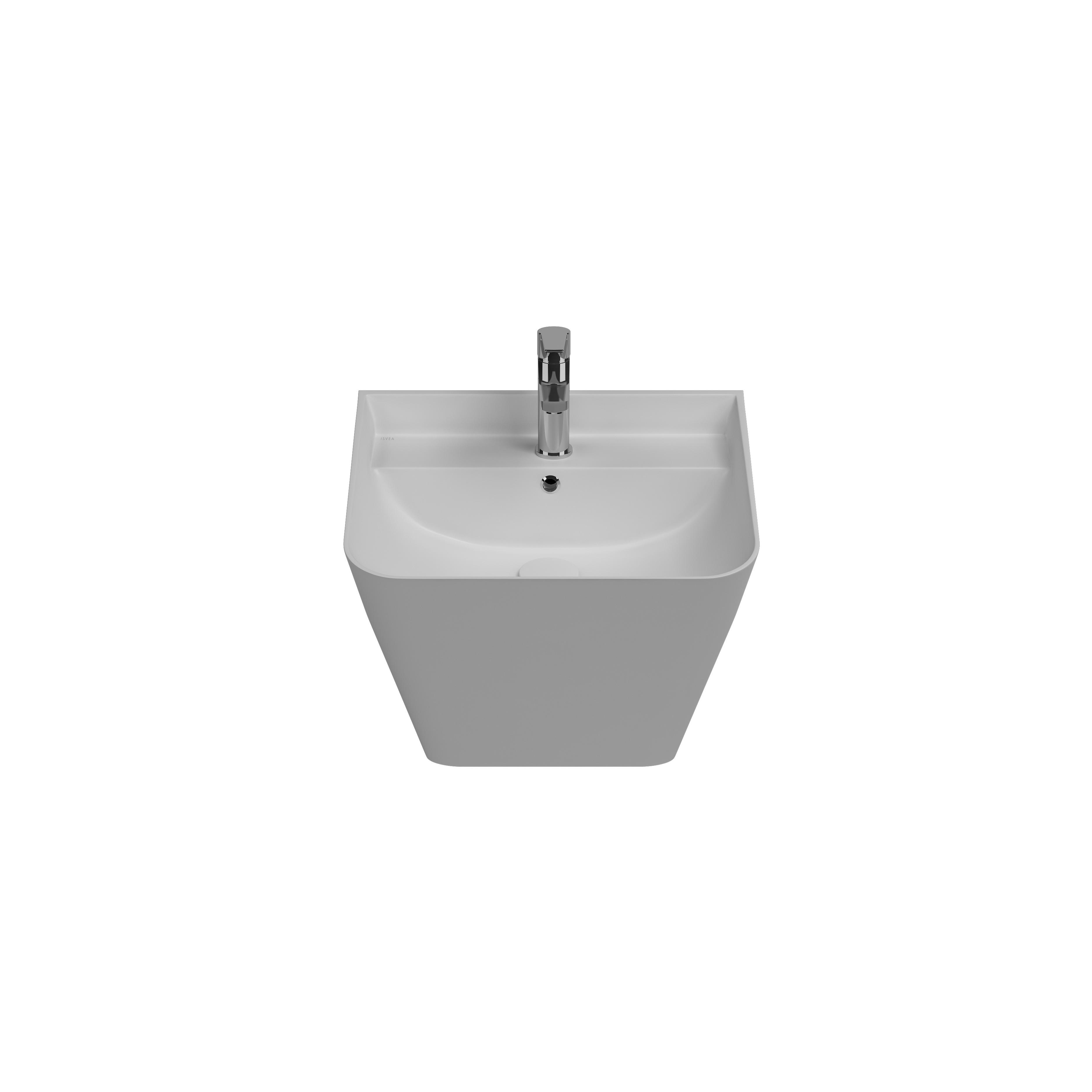 Sott Aqua Wall Hung Monoblok Washbasin 50 cm Matte White