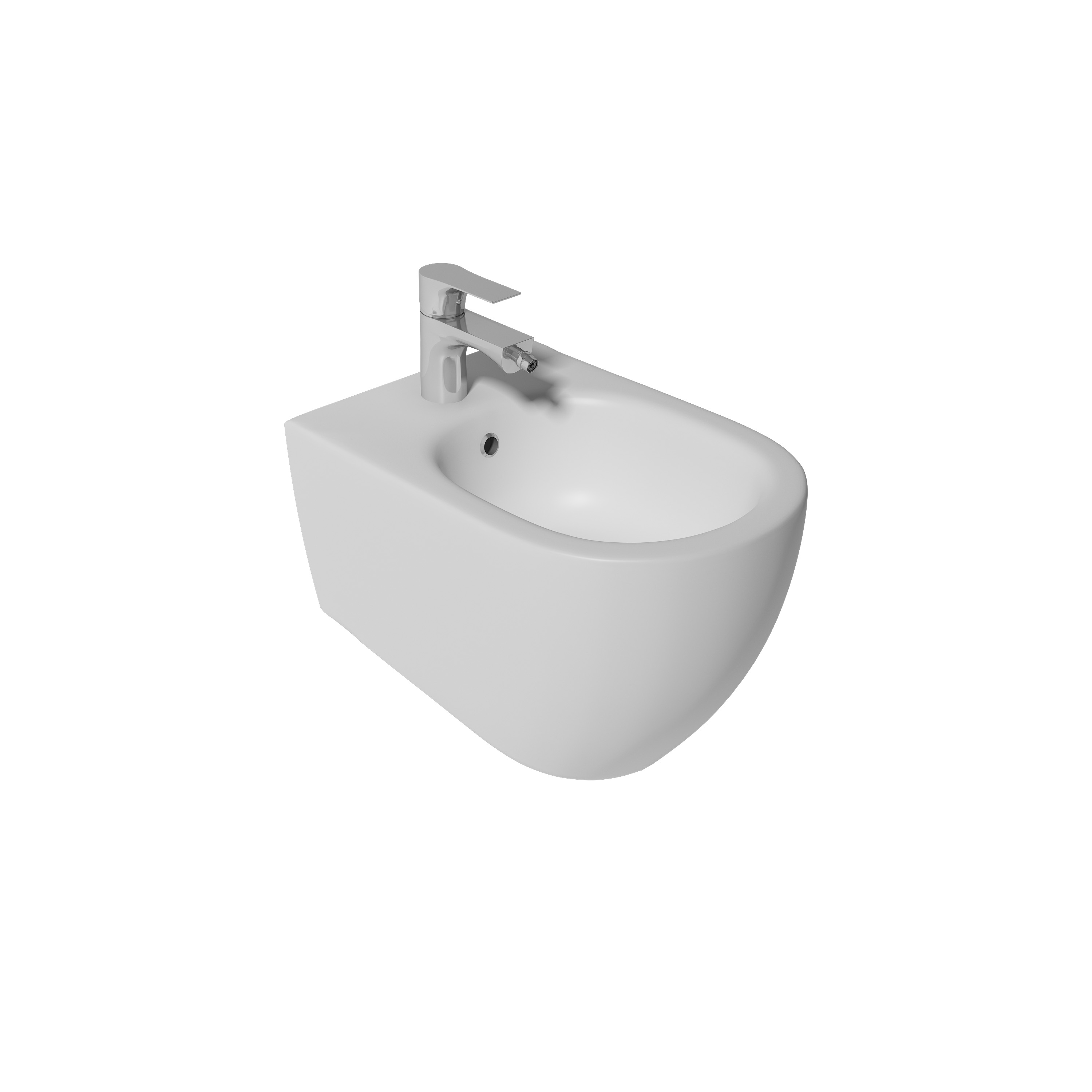 Infinity Wall Hung Bidet, Matte White
