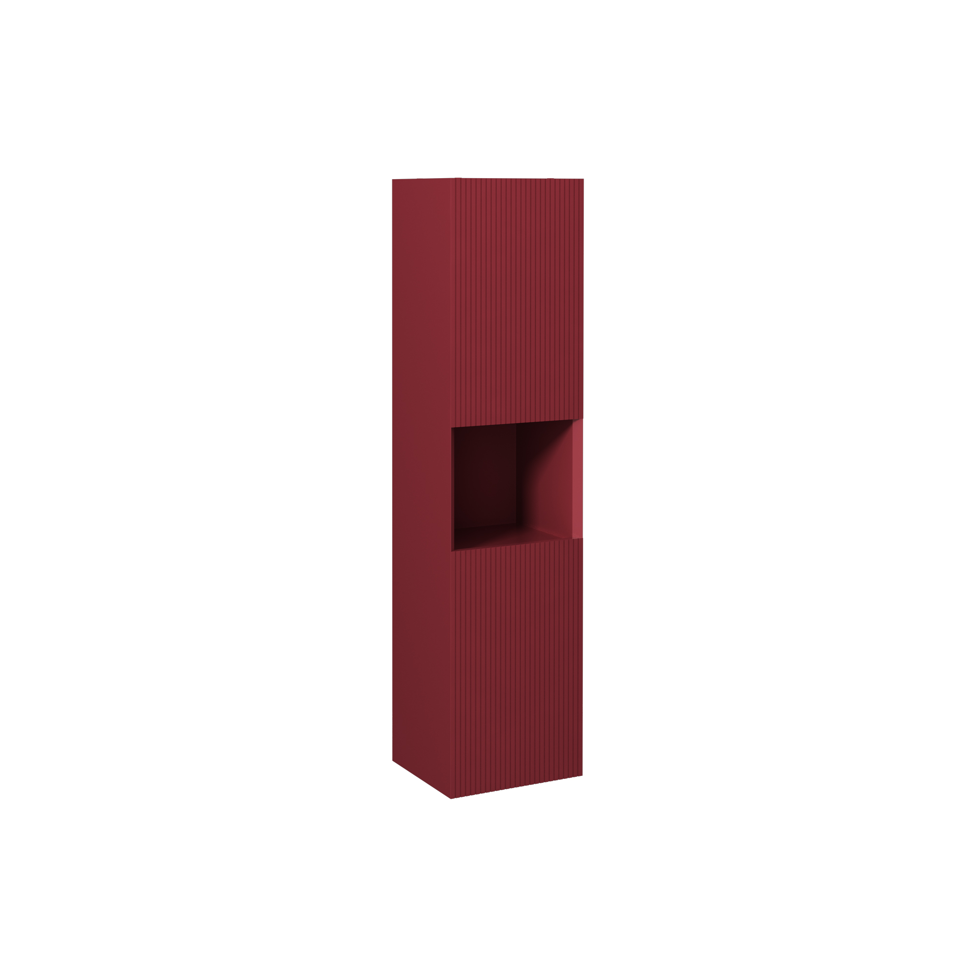 Infinity Washbasin Cabinet Dark Salmon, with Salmon Washbasin 51"