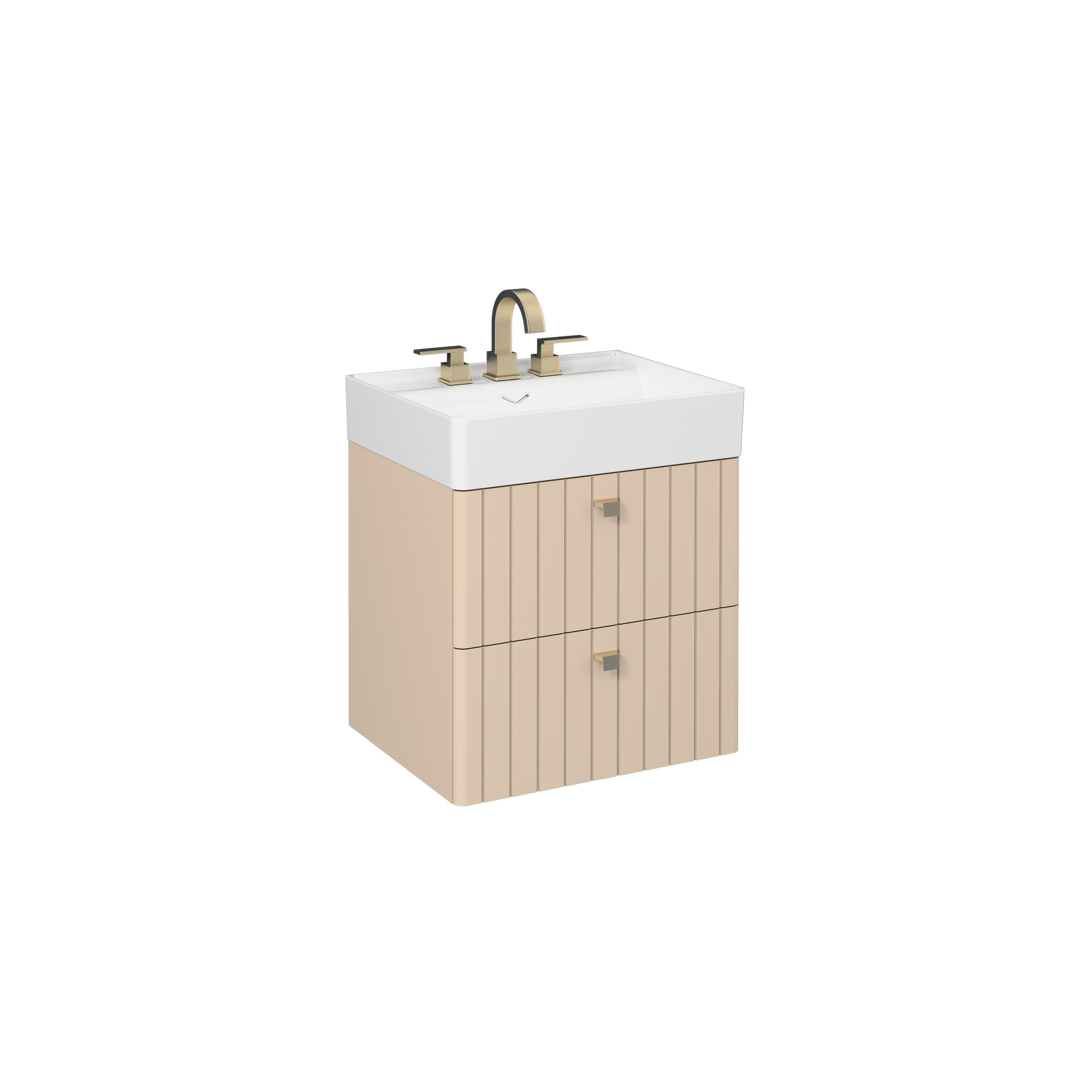 Vea 12" Wall Shelf, Stone Grey