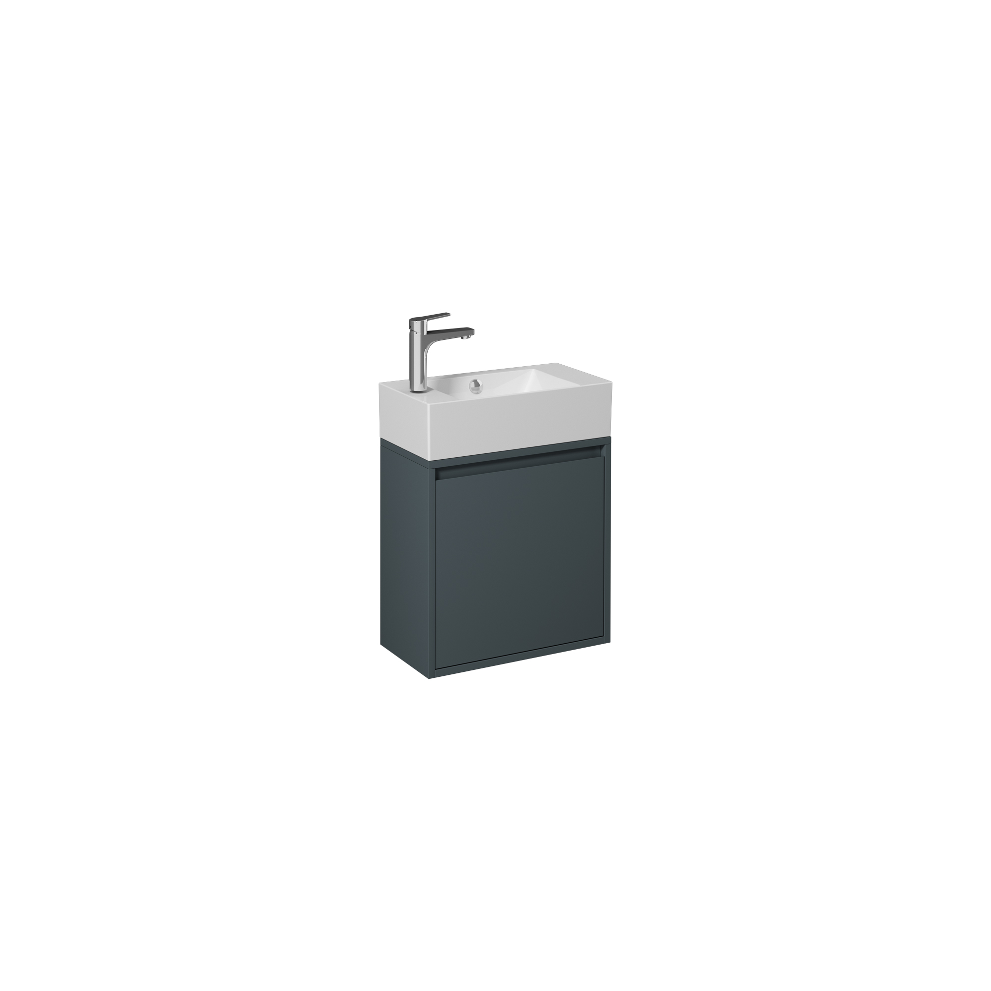 Pro Washbasin Cabinet, Anthracite Left 20"