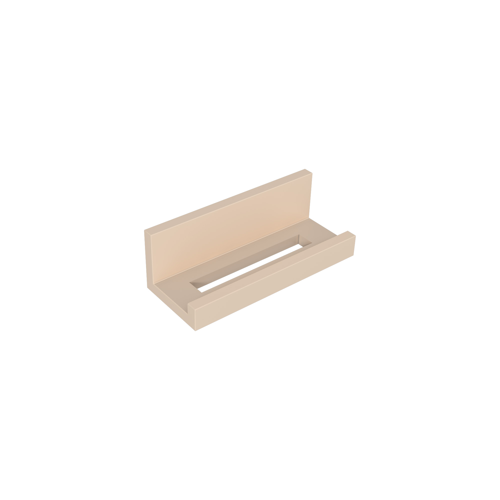Vea 12" Towel Shelf, Dark Beige