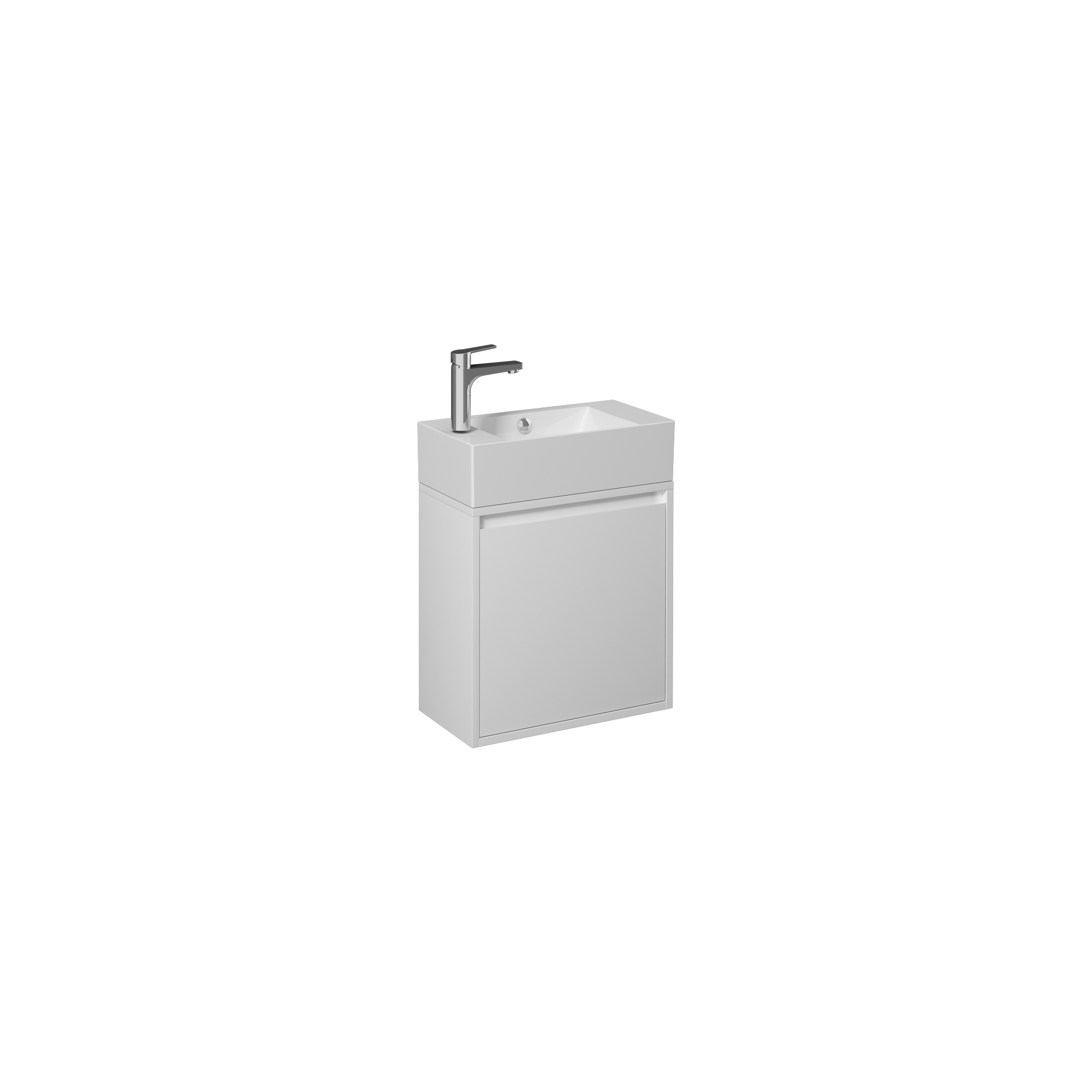 Pro Washbasin Cabinet, Beyaz Left 20"