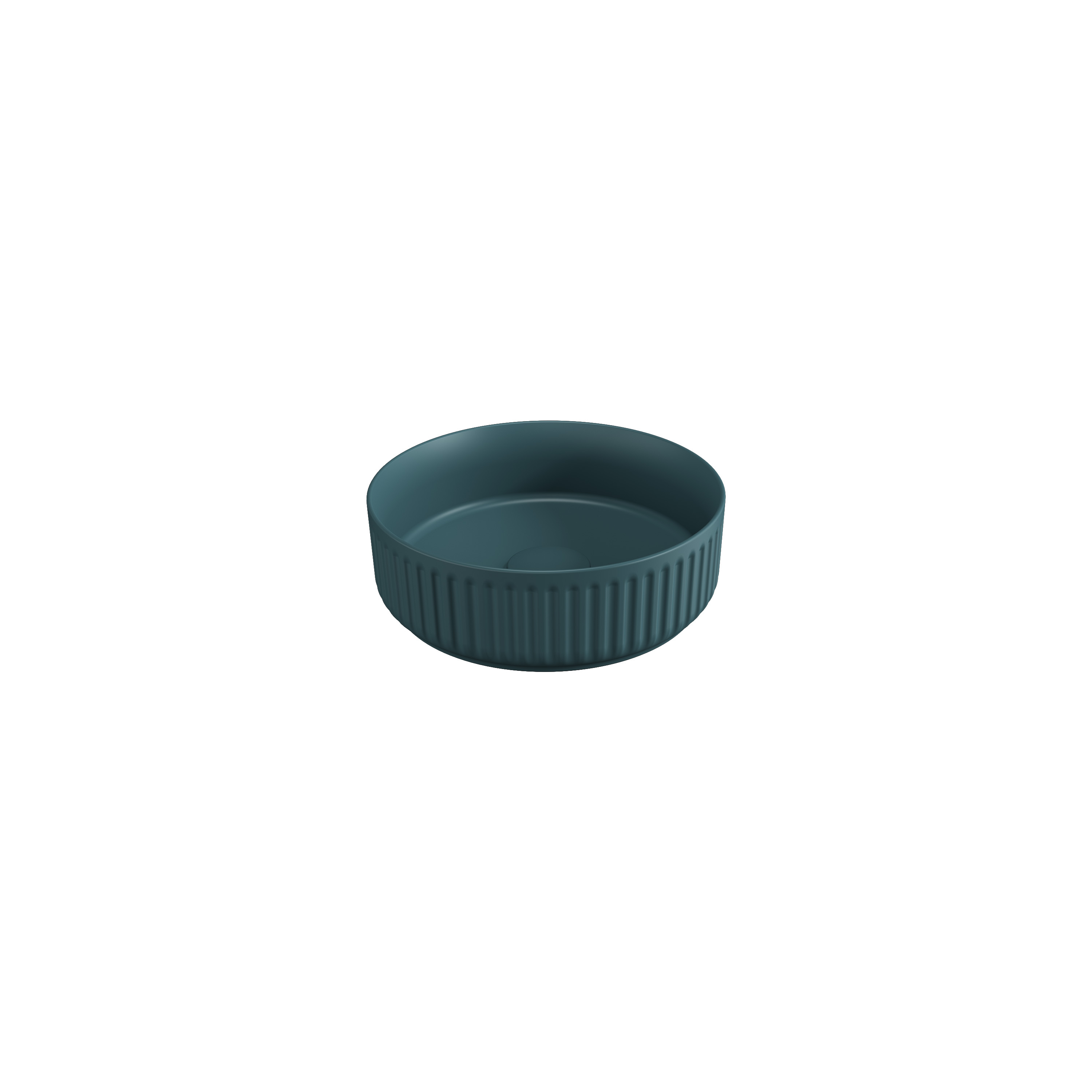 Ion Countertop Washbasin Petrol Green Ø 14''