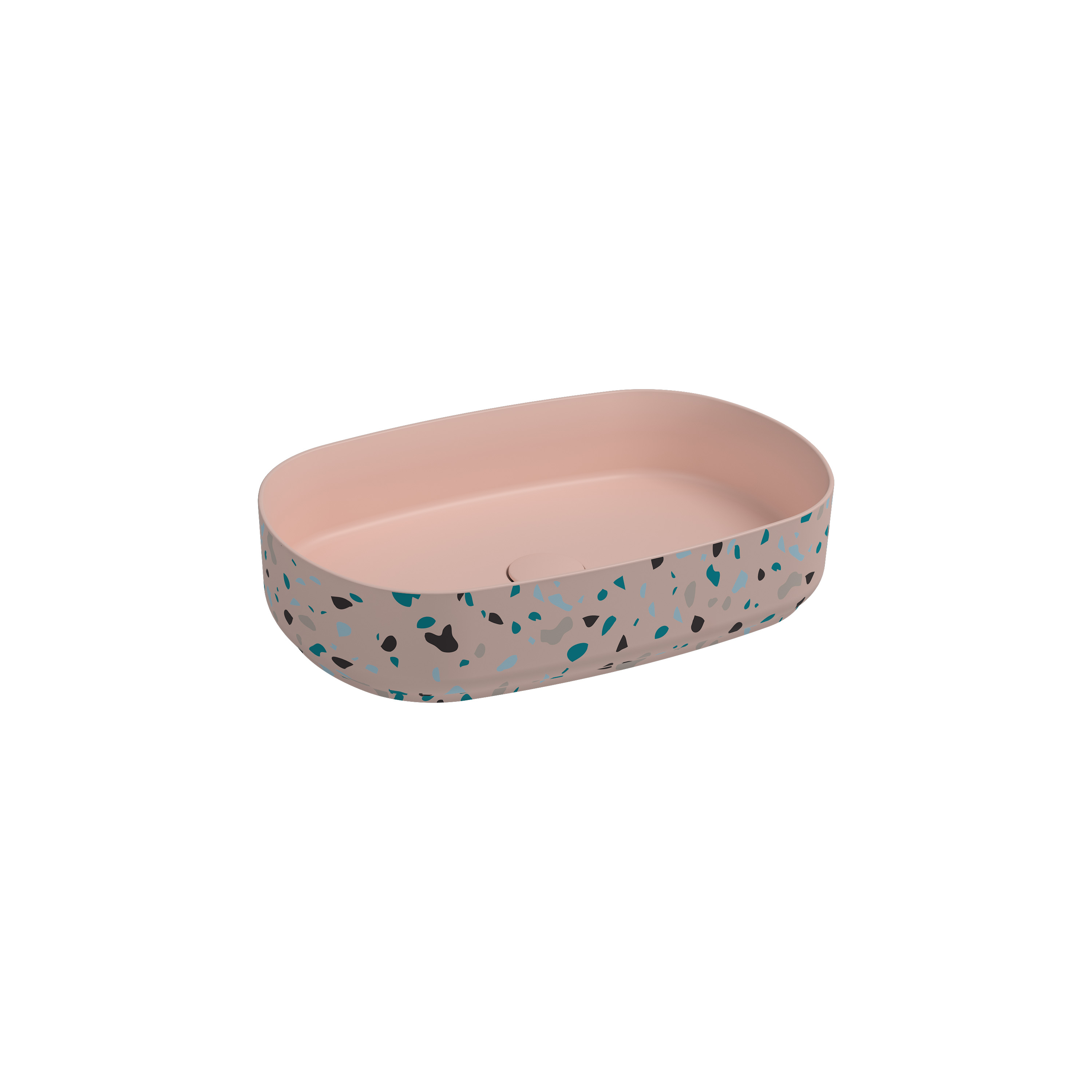 Countertop Washbasin 22’’ Terrazzo Salmon