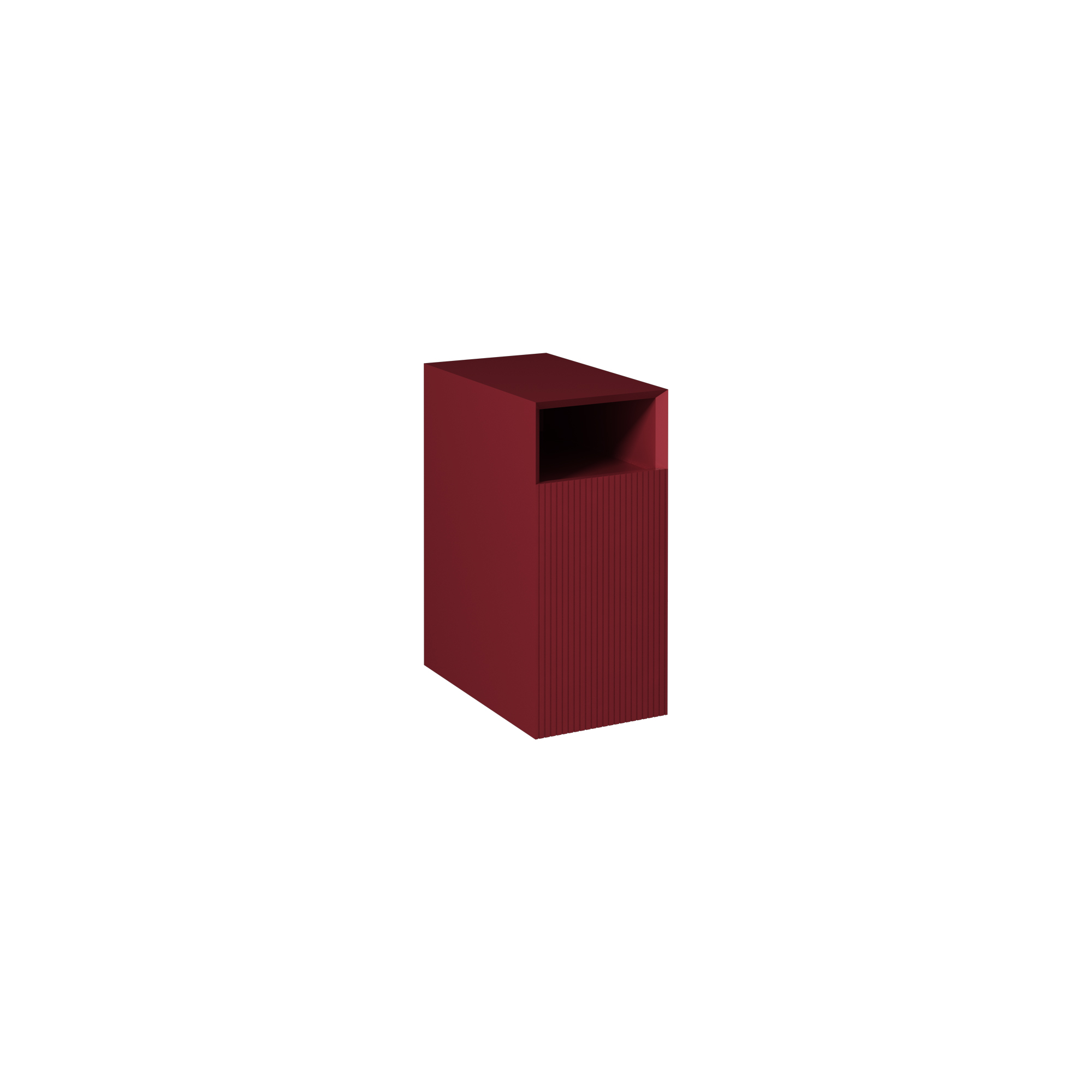 Infinity Washbasin Cabinet Dark Salmon, with Salmon Washbasin 51"
