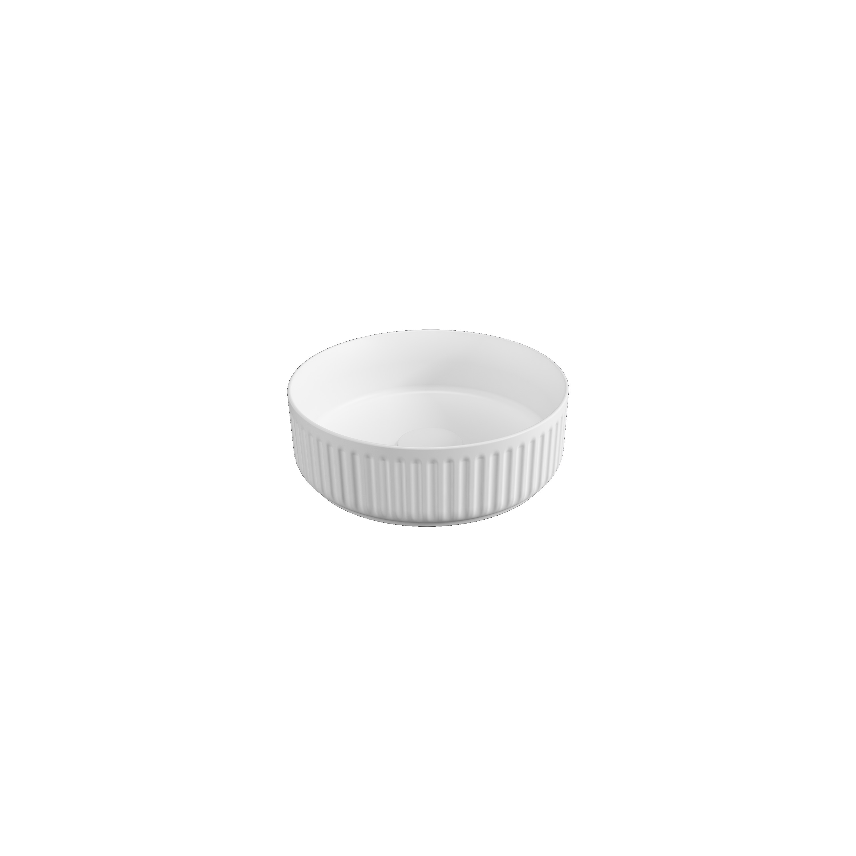 Ion Countertop Washbasin Matte-White Ø 14''
