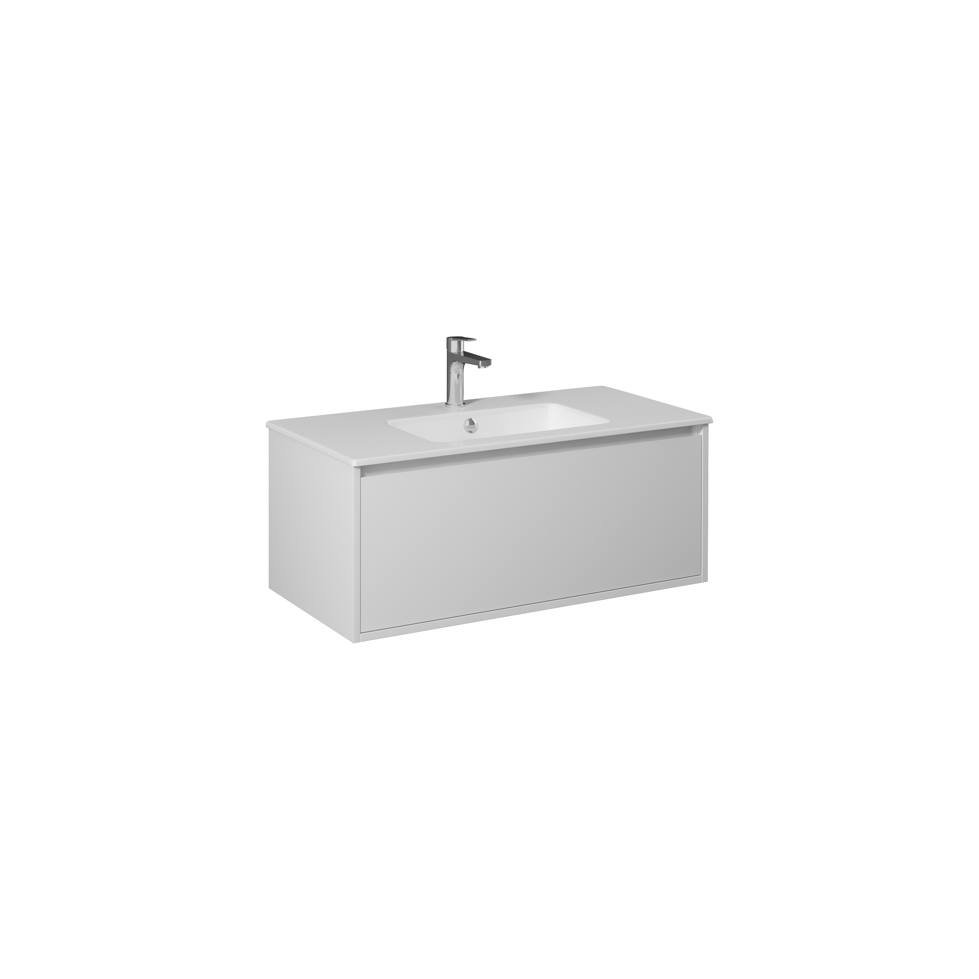 Pro Washbasin Cabinet, White 39"
