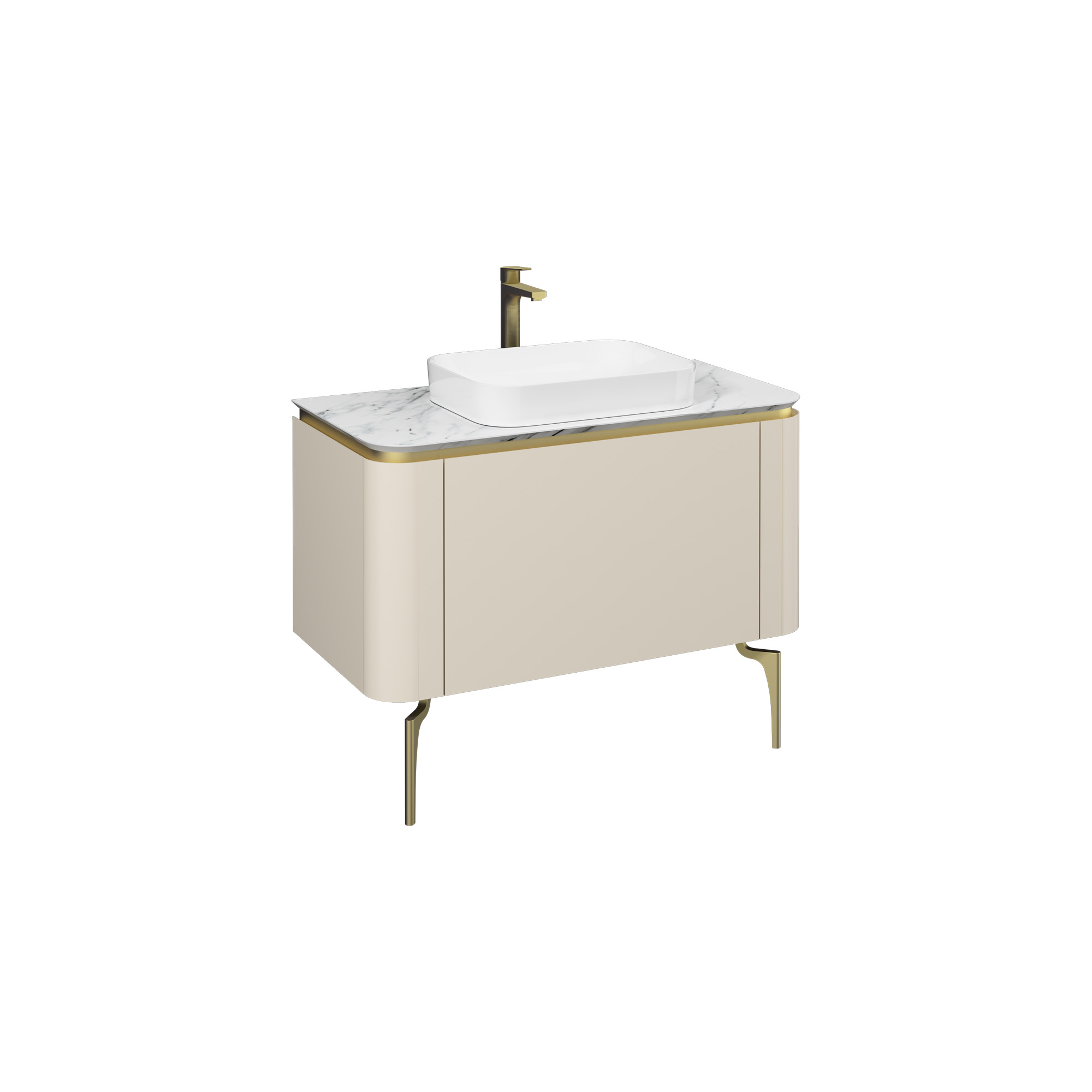 GLORIA Cabinet Cream 39"