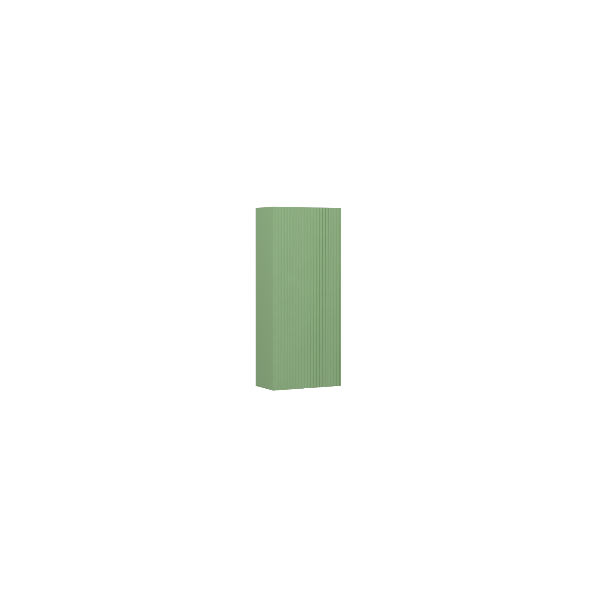 Infinity Upper Cabinet, Pastel Green Left 12"