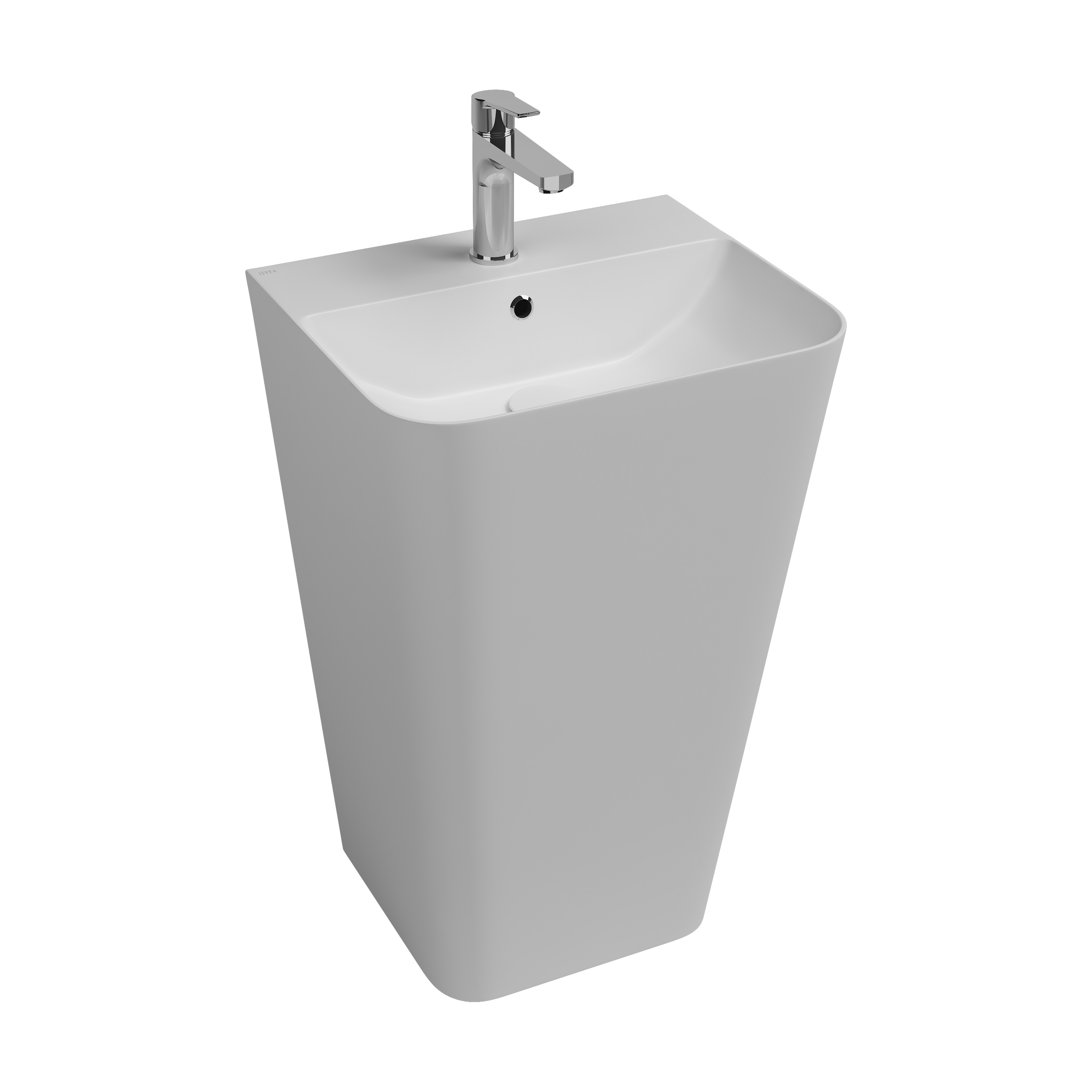 Sott'Aqua Monoblock Washbasin 50 cm Matte White