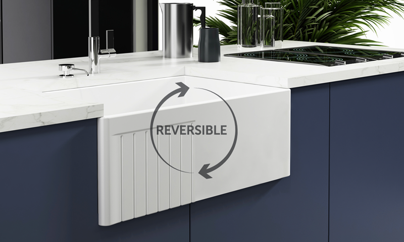 "Reversible" Dual-Sided Use Feature